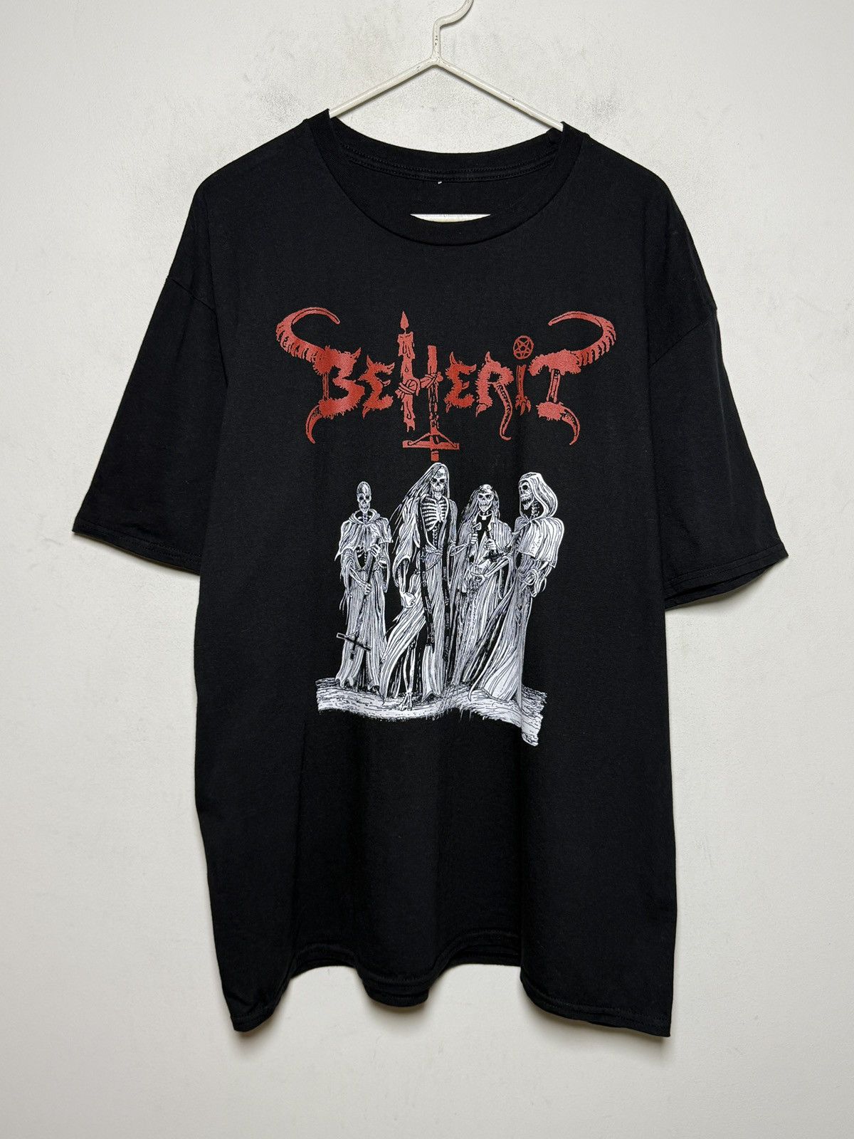 Band Tees Beherit vintage black metal graphic tee Size US XL / EU 56 / 4 - 1 Thumbnail