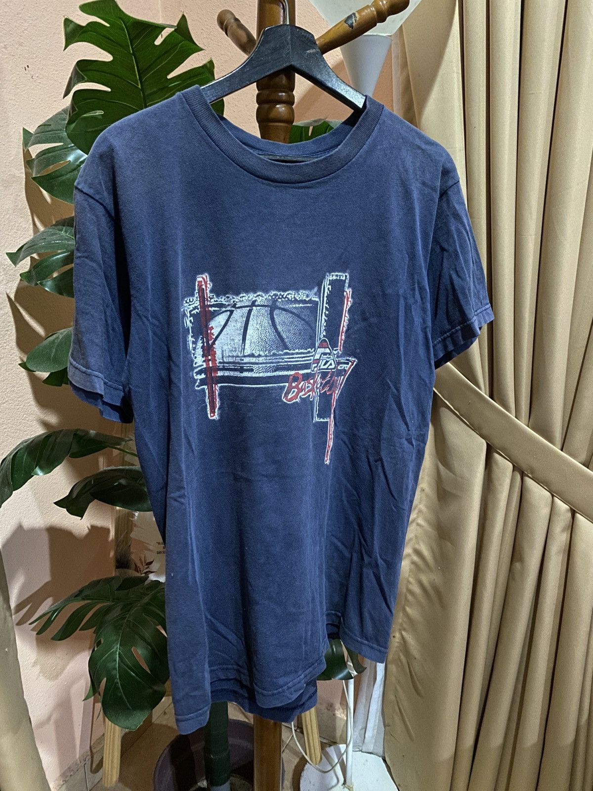 Fila Vintage Grant Hill Fila Basketball Graphic Tee Navy Blue 90s Size US M / EU 48-50 / 2 - 6 Thumbnail