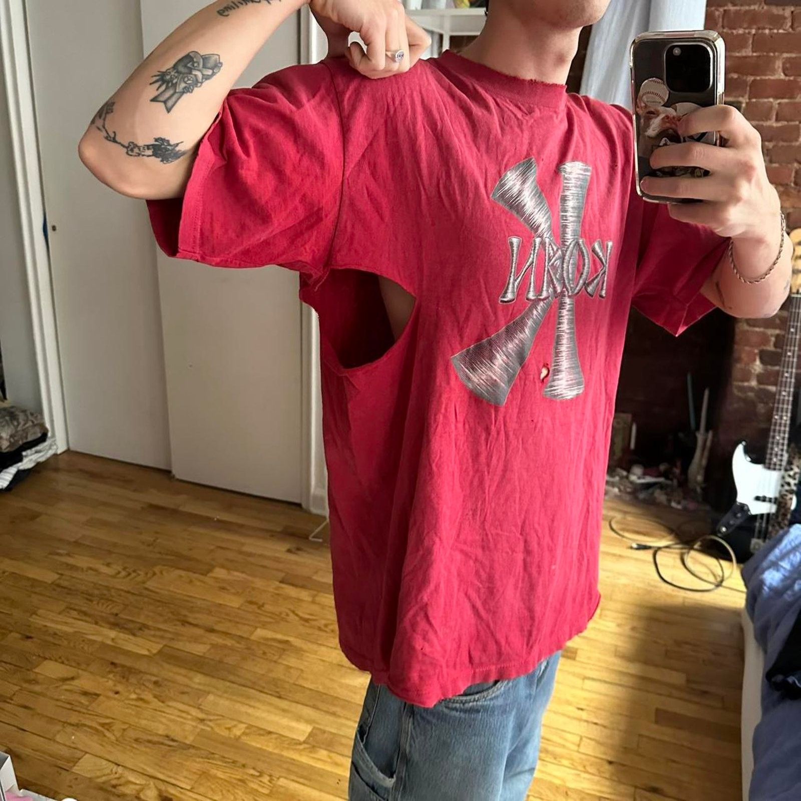 Band Tees × Tultex × Vintage Rare vintage 00s 90s korn shirt Size US XL / EU 56 / 4 - 2 Thumbnail