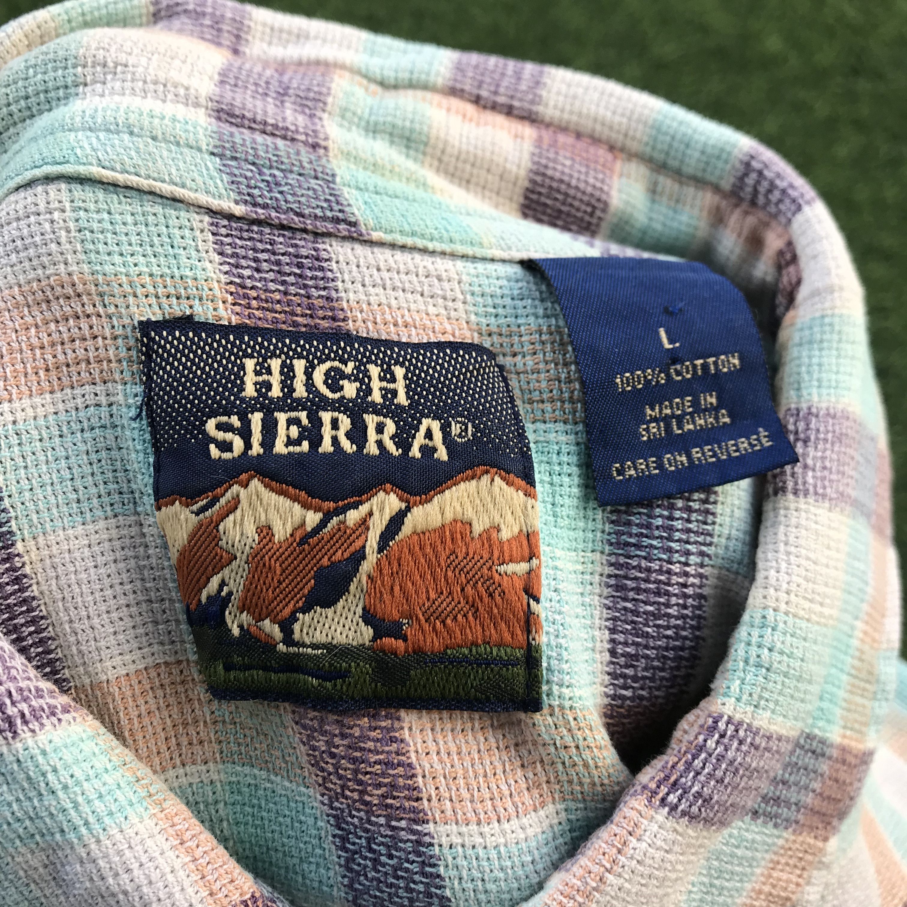 High Sierra × Sierra Designs High Sierra Button Up outdoor mountain casual Shirt short Size US L / EU 52-54 / 3 - 6 Thumbnail