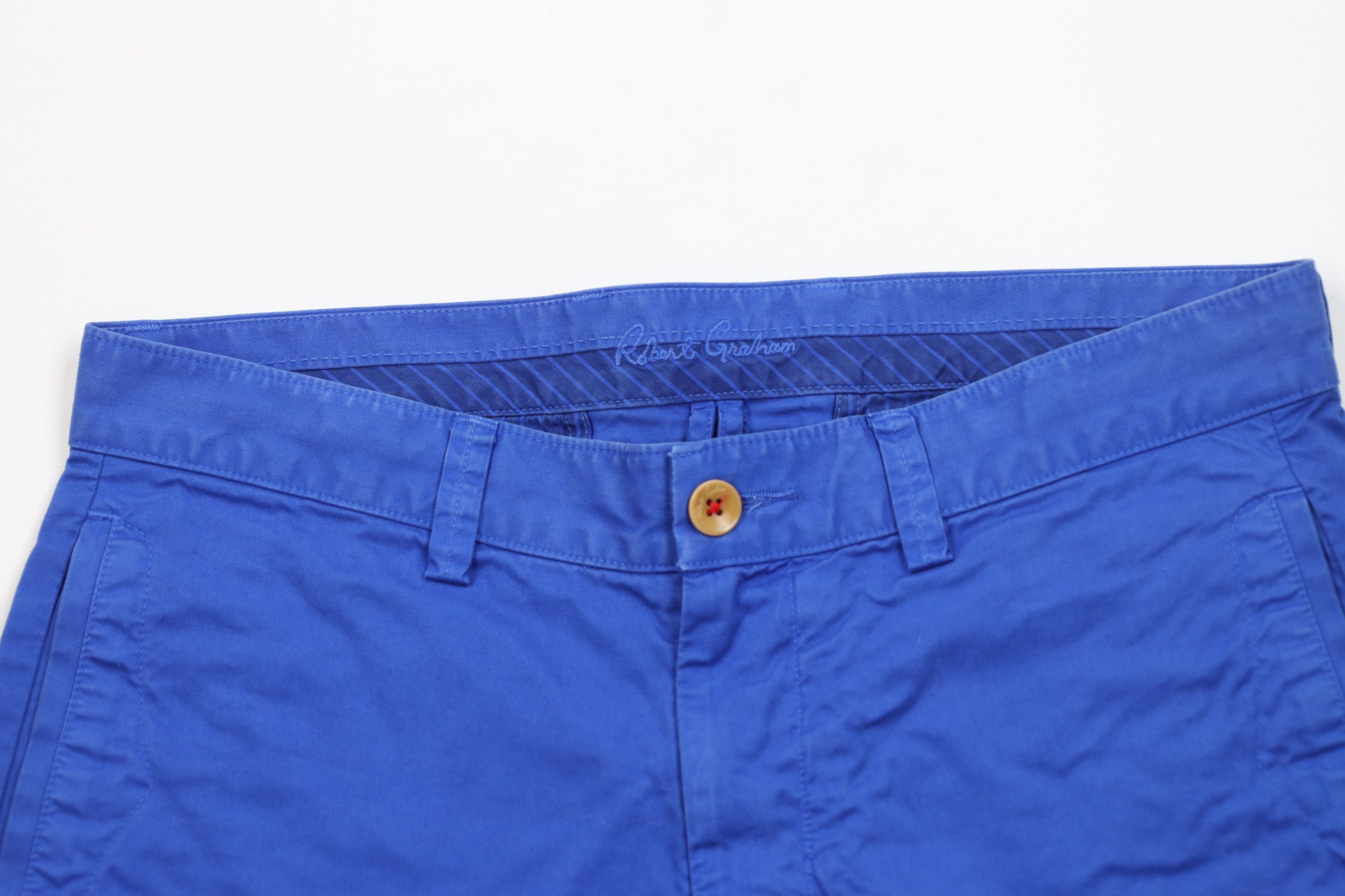 Robert Graham × Vintage Robert Graham Knee Golf Golfing Chino Shorts Cotton Blue Size US 30 / EU 46 - 2 Thumbnail