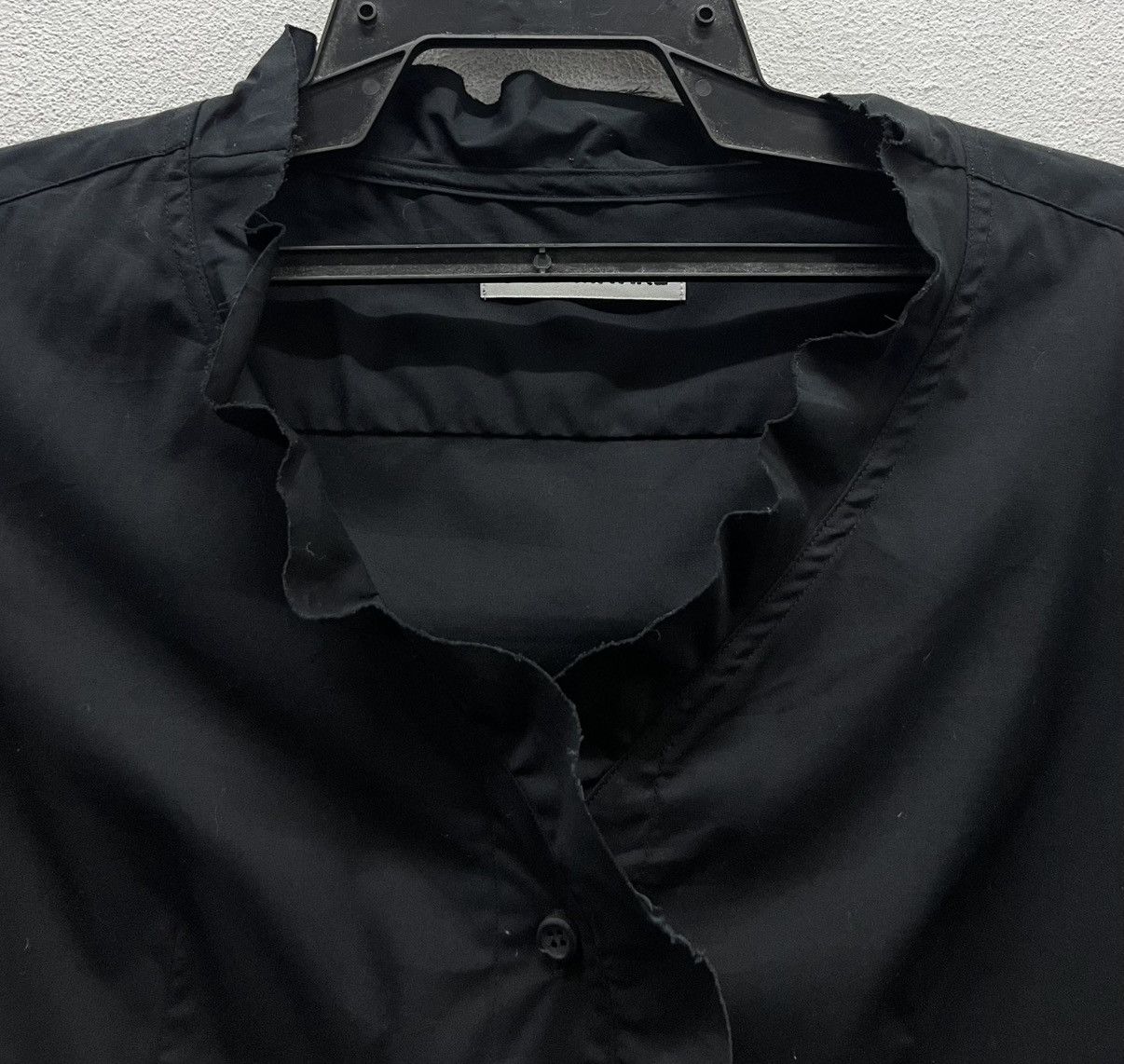 Issey Miyake × Vintage Issey Miyake Black Ruffle Blouse – Size 2 – Made in Japan Size M / US 6-8 / IT 42-44 - 3 Thumbnail