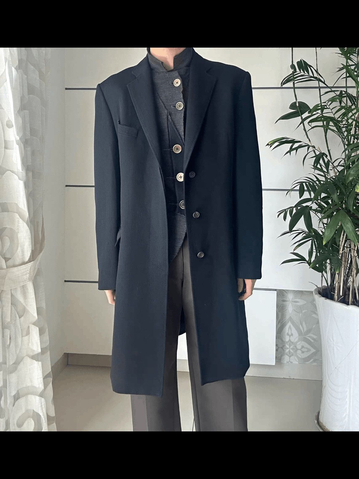 Dries Van Noten Sz 48 Dries Van Noten Classic Wool Coat Size US M / EU 48-50 / 2 - 8 Thumbnail