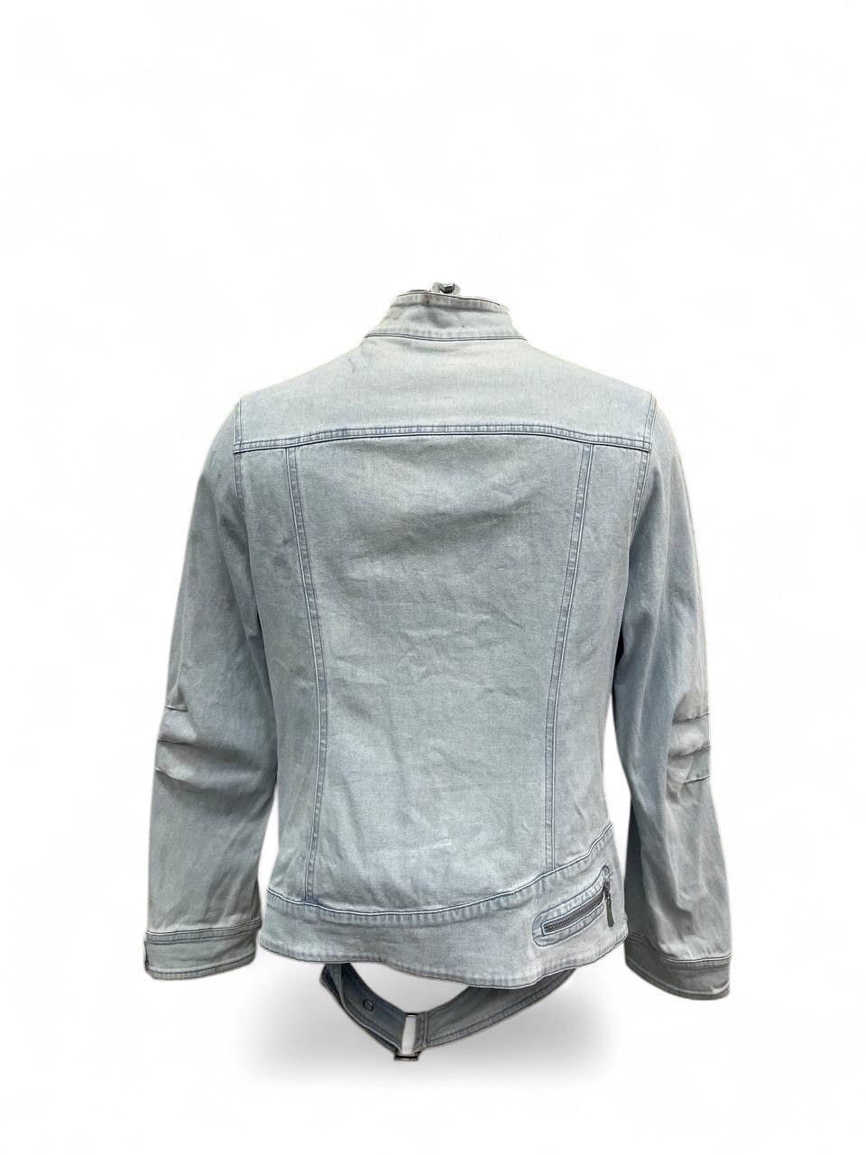 Diesel Diesel style blue denim biker jacket bondage moto y2k hype Size US M / EU 48-50 / 2 - 7 Thumbnail