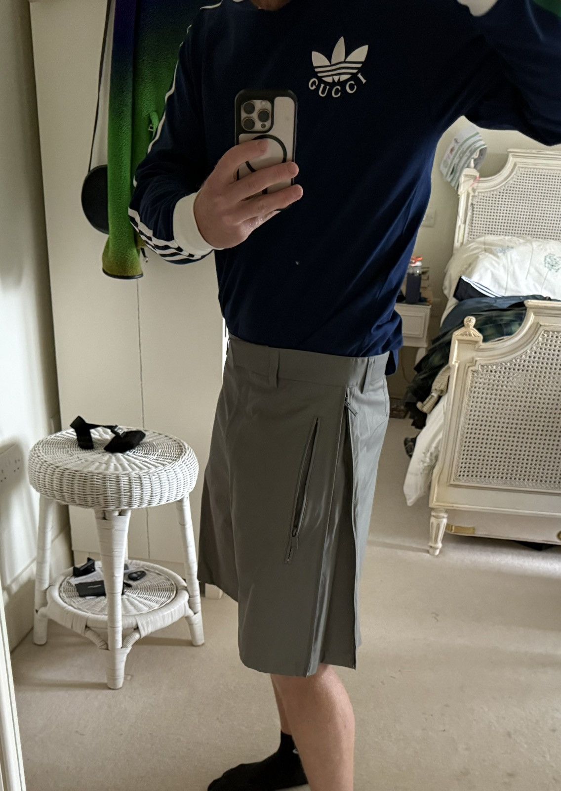 Dior SS24 $1.6k🤑 Dior zip gusseted baggy wide shorts Kim Jones 48 Size US 32 / EU 48 - 4 Thumbnail