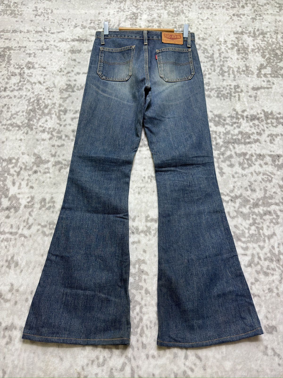 Big John Vintage Rare Big John Flared Bush Pocket Faded Denim Size US 28 / EU 44 - 2 Thumbnail