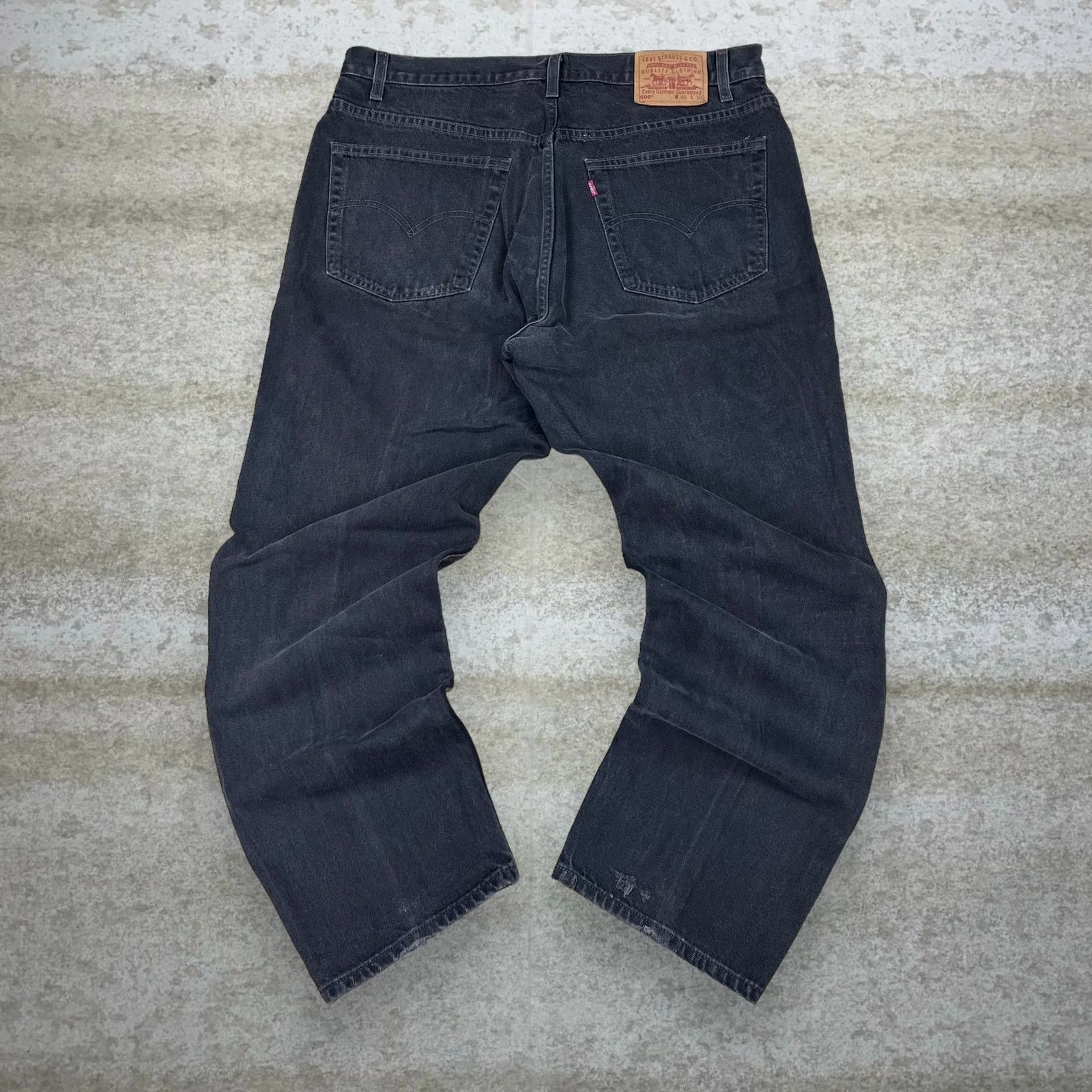 Levi's Vintage 90s Levis Jeans 505 40x30 Regular Straight Fit Black Size US 40 / EU 56 - 1 Thumbnail
