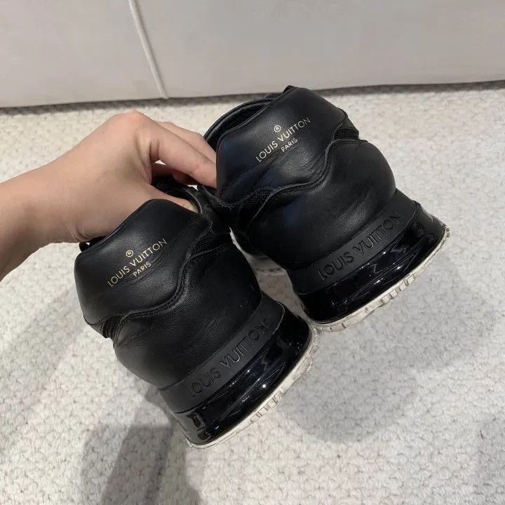 Other Louis Vuitton Run Away Black Leather Sneakers -2508 Size US 10.5 / EU 43-44 - 3 Thumbnail
