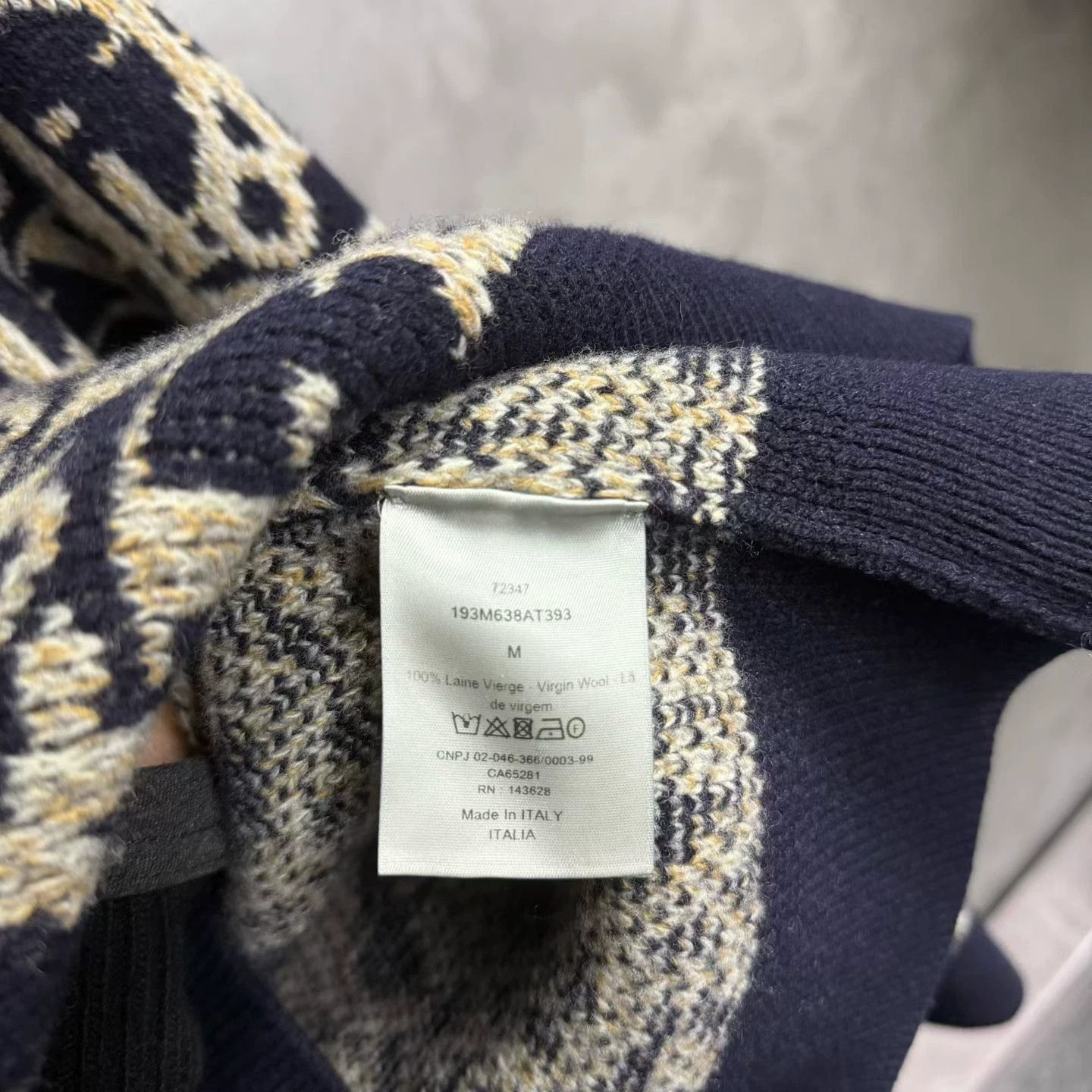 Dior dior navy blue logo long sleeve sweater Size US M / EU 48-50 / 2 - 3 Thumbnail