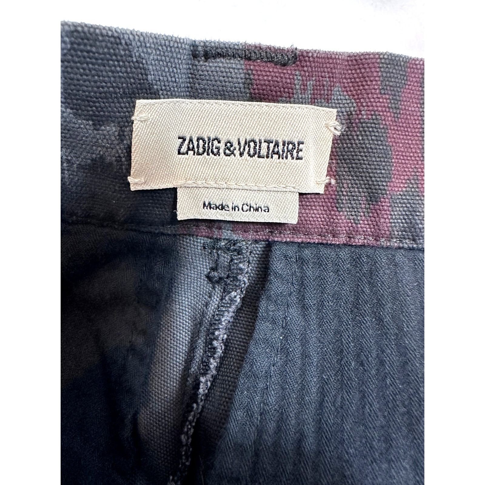 Zadig & Voltaire Zadig & Voltaire Pilote Canvas Cargo Pants Dark Camo 34 (8) Size 30" / US 8 / IT 44 - 23 Thumbnail