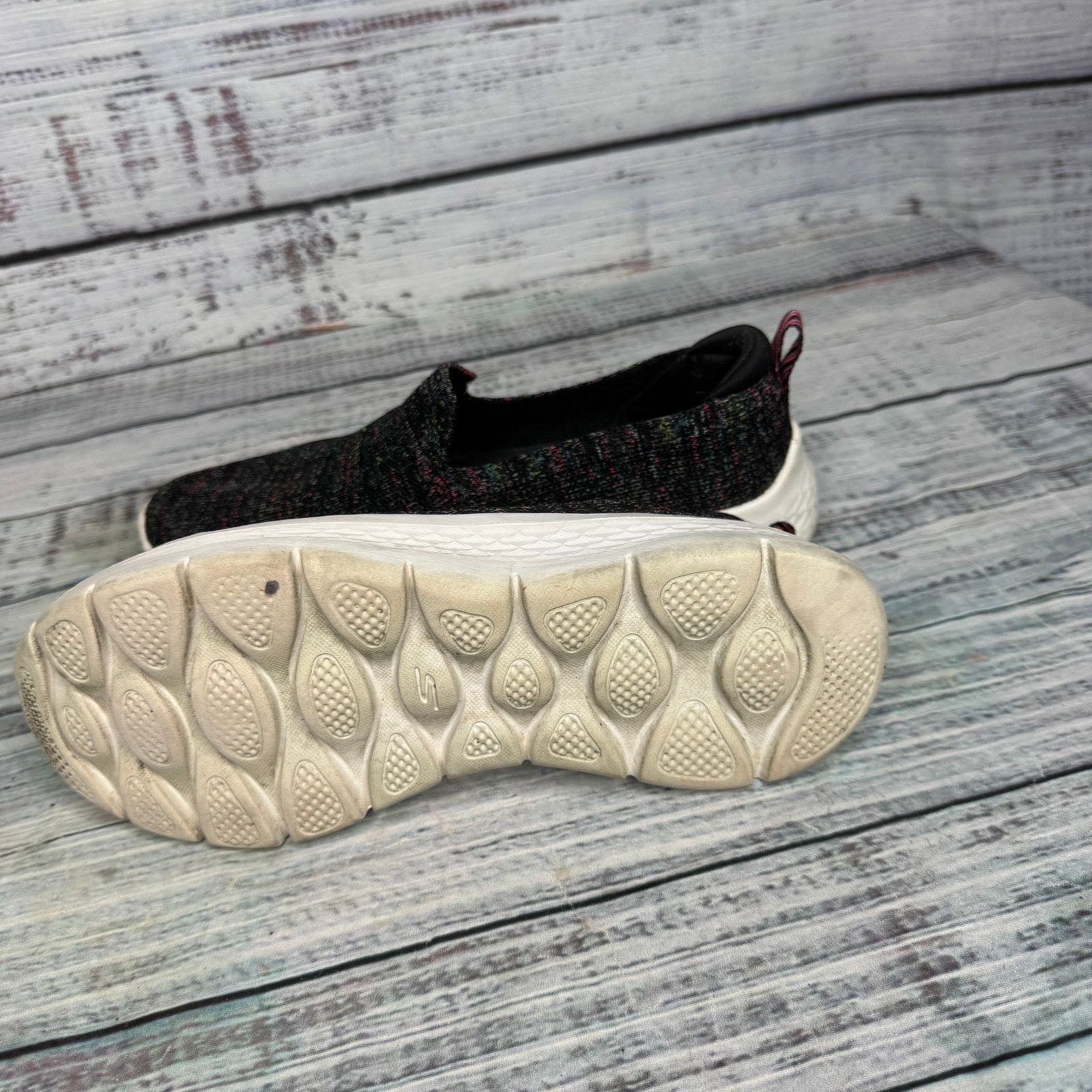 SKECHERS Skechers GOwalk Slip-On Shoes Black Multicolor Knit 6.5 Size US 6.5 / IT 36.5 - 5 Thumbnail