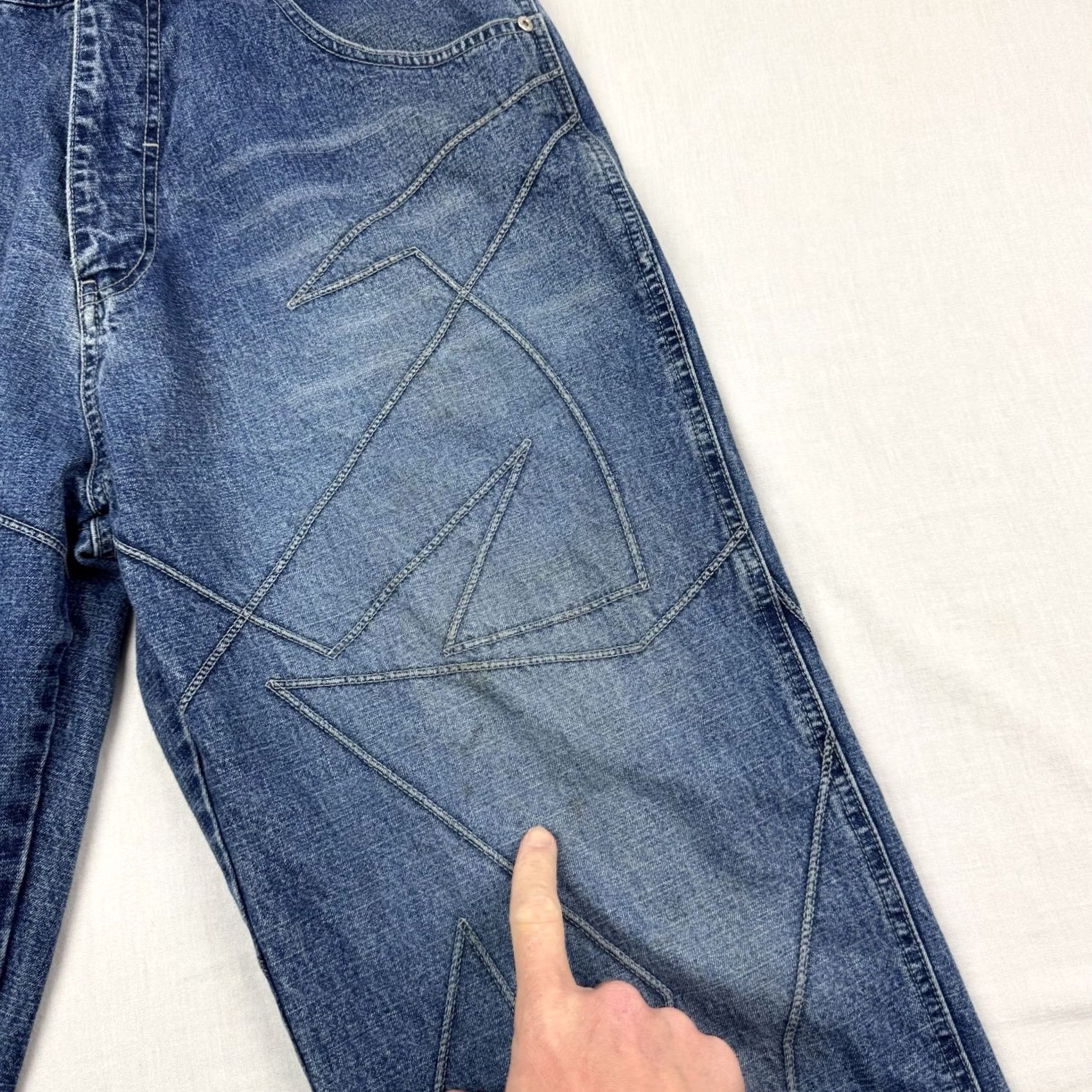 Vintage VINTAGE Cybertek Jeans Adult 36x30 Baggy Relaxed Skater Hipster Punk Y2K Rave Jeans Size US 36 / EU 52 - 3 Thumbnail