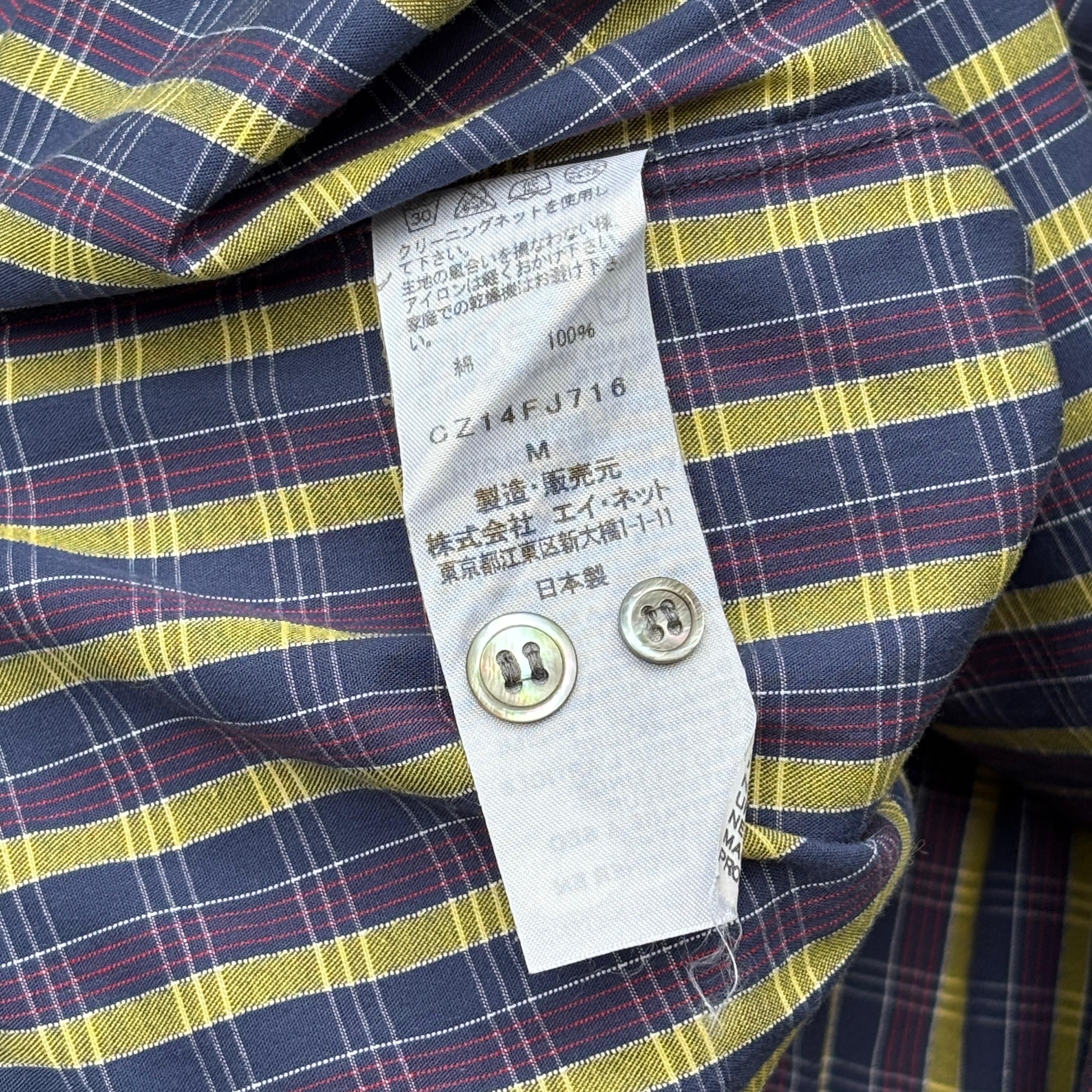 CABANE de ZUCCa × Issey Miyake Cabane De Zucca Button Up Plaid Long Sleeve Shirt Size US M / EU 48-50 / 2 - 9 Thumbnail