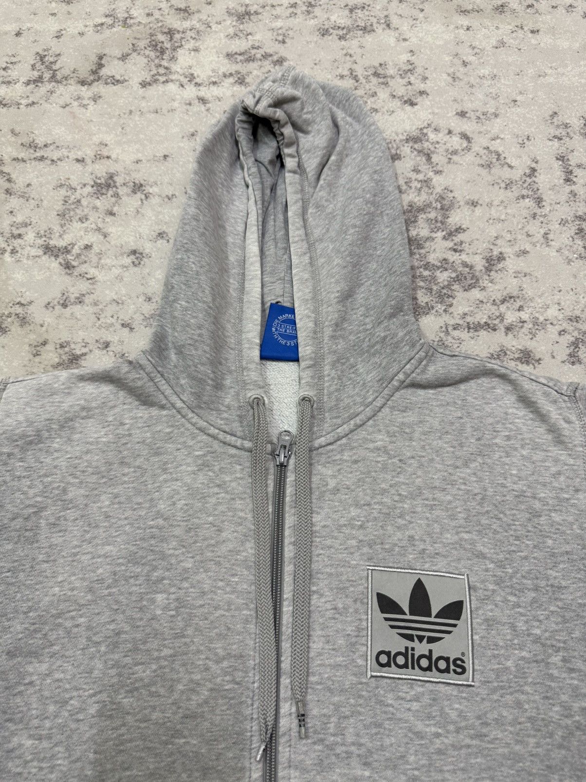Adidas Adidas Trefoil Chest Logo Patch Zip Up Sweater Hoodie Size US M / EU 48-50 / 2 - 6 Thumbnail