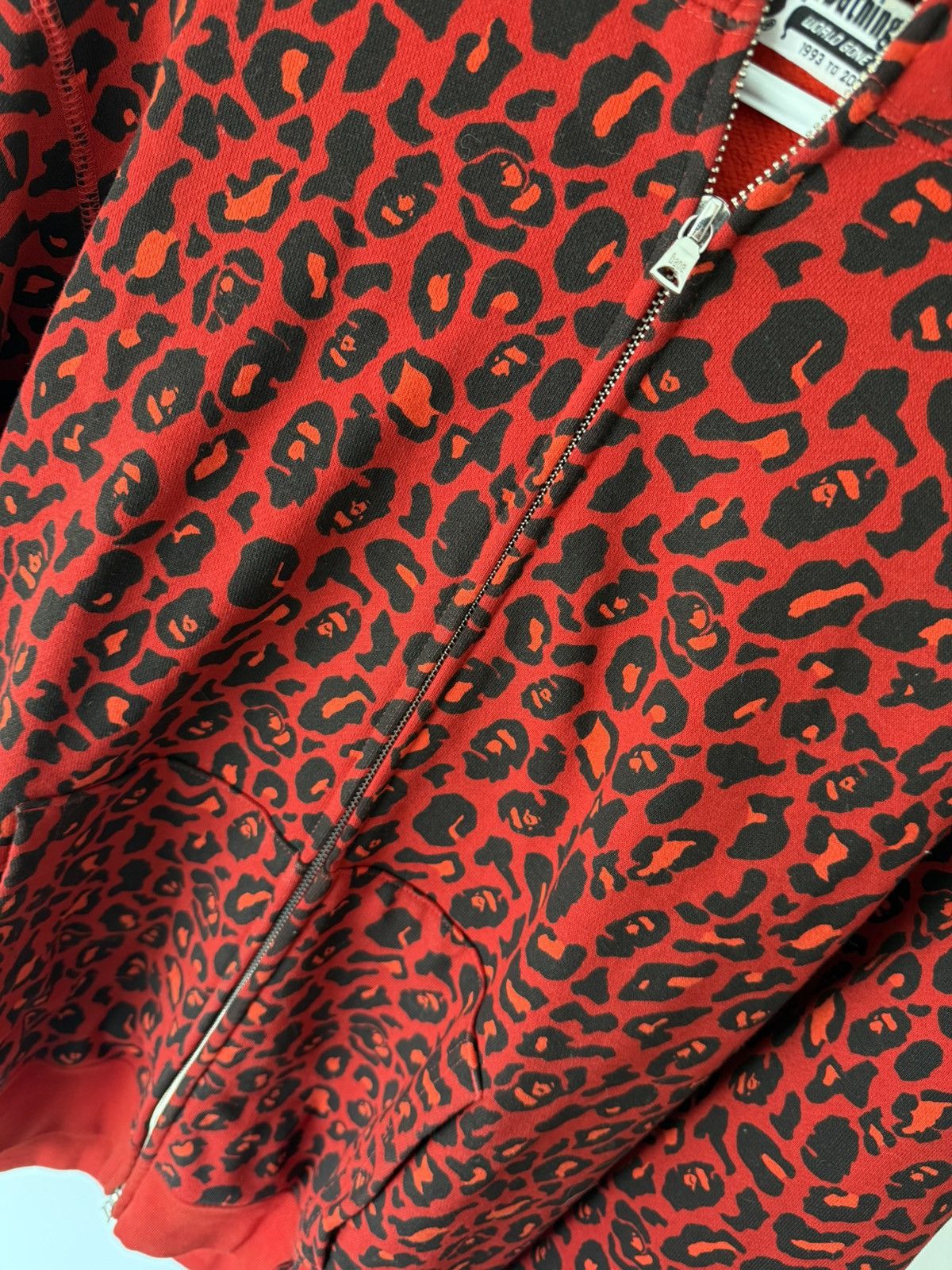 Bape BAPE Tiger Red Leopard Full Zip Hoodie Size US XL / EU 56 / 4 - 4 Thumbnail