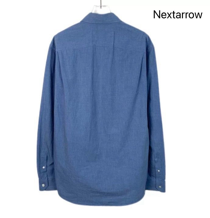 Louis Vuitton Louis Vuitton LV Blue Logo Cotton Long Shirt2412-Nextarrow Size US M / EU 48-50 / 2 - 2 Thumbnail