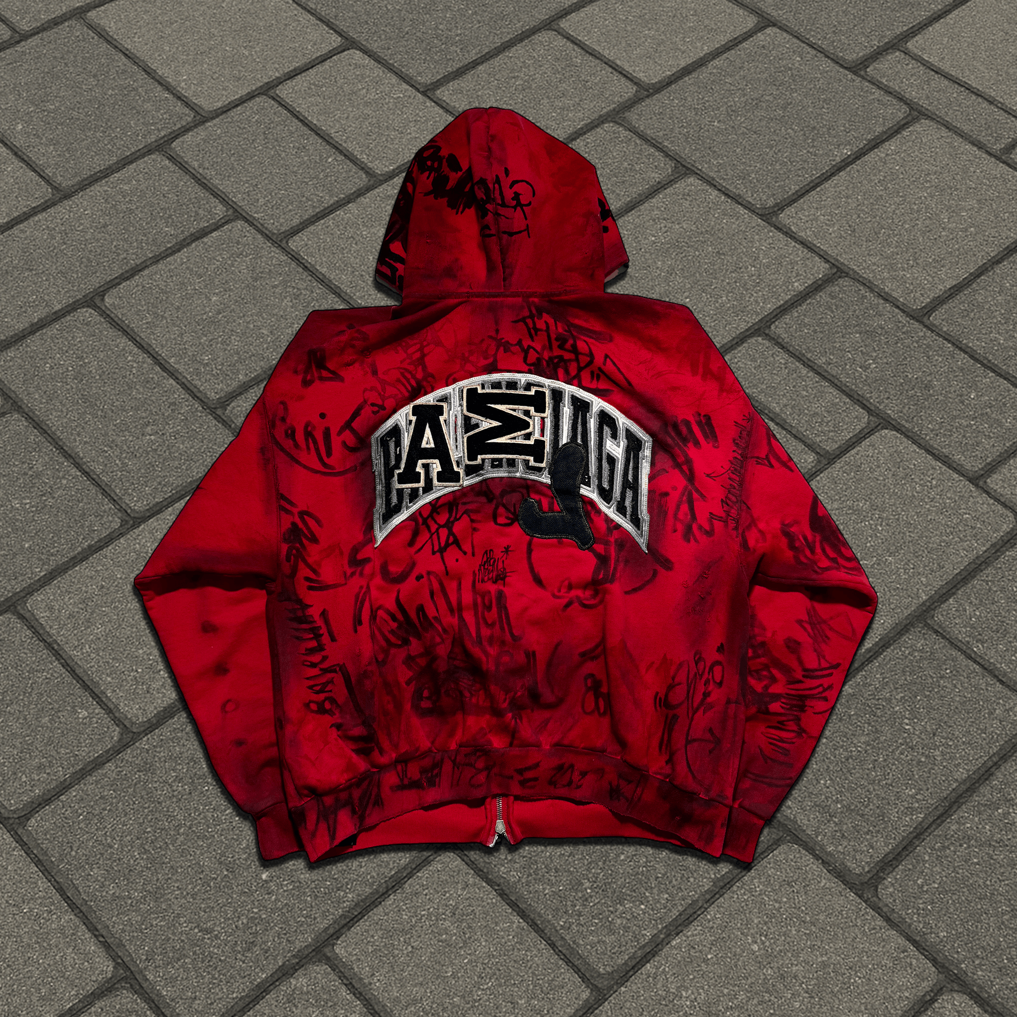 Balenciaga SS23 Balenciaga Red Skater Zip Up Hoodie Size US XXS / EU 40 - 2 Thumbnail