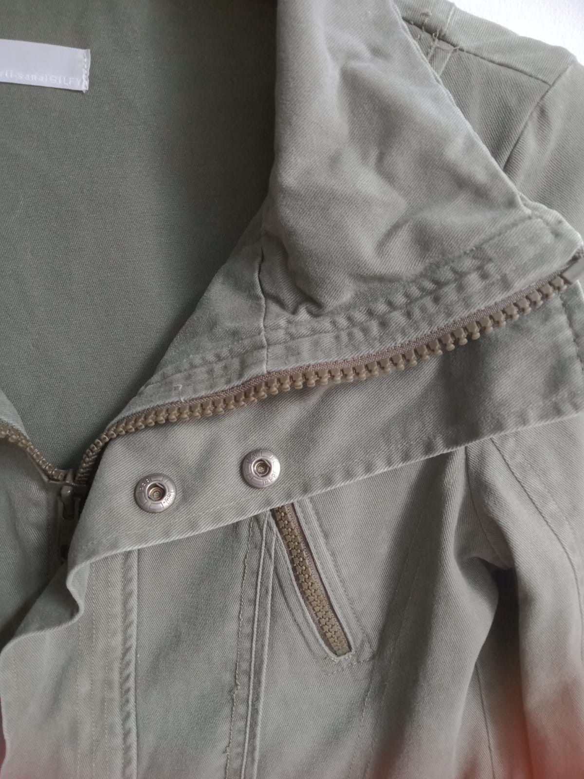 Japanese Brand RARE! Japan Vintage Bomber Maison Gilfy Green Army Jacket Size M / US 6-8 / IT 42-44 - 8 Thumbnail
