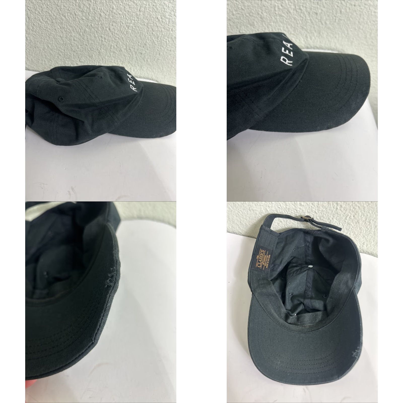 Vintage VINTAGE The Classics Strapback Hat Black Adjustable cotton “real” Size ONE SIZE - 9 Thumbnail