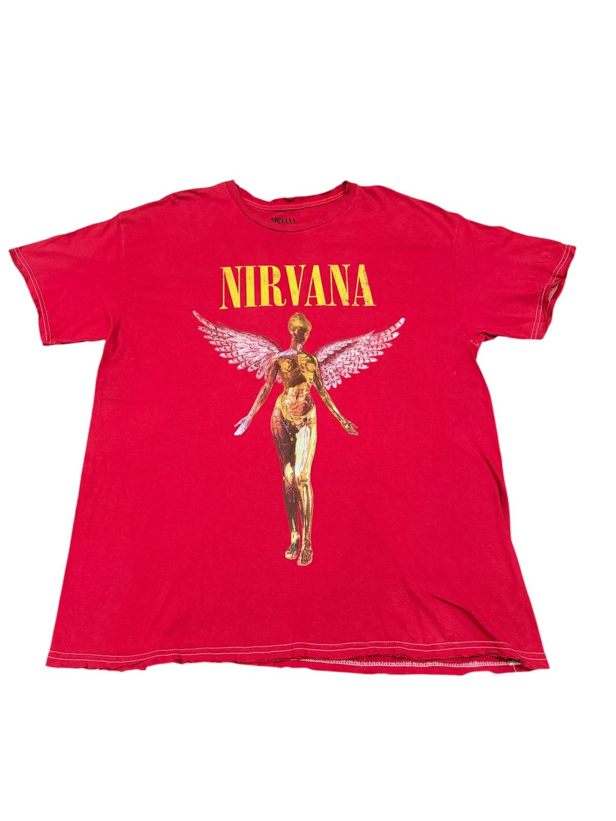 Nirvana Nirvana In Utero Vintage Style Distressed Grunge Band Tee Size US L / EU 52-54 / 3 - 1 Thumbnail