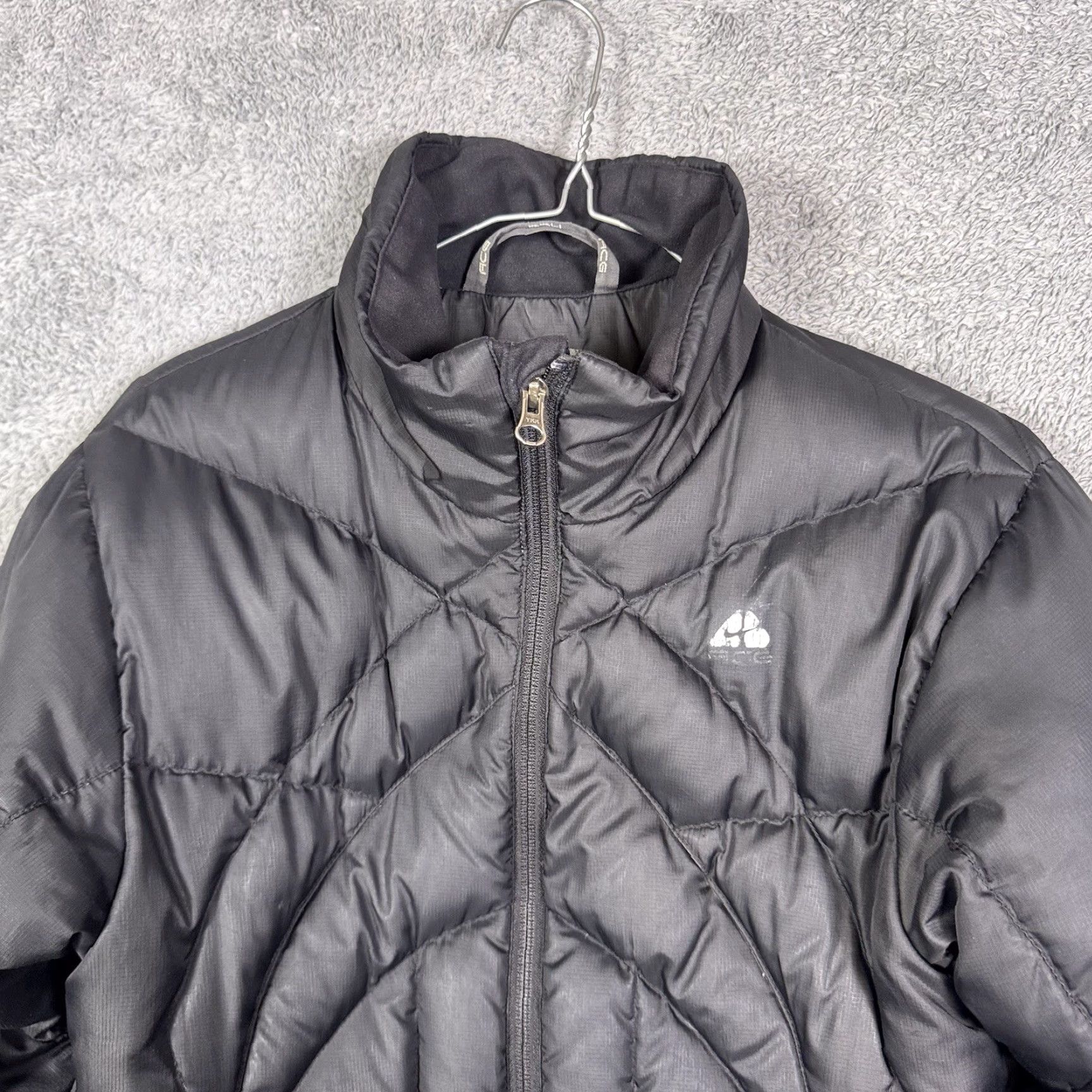 Nike Nike ACG Coat Jacket Womens S Down Puffer Quilted Zip Full Zip Mid-Length Black Logo Ski Outdoor 90s Womens Size S / US 4 / IT 40 - 4 Thumbnail