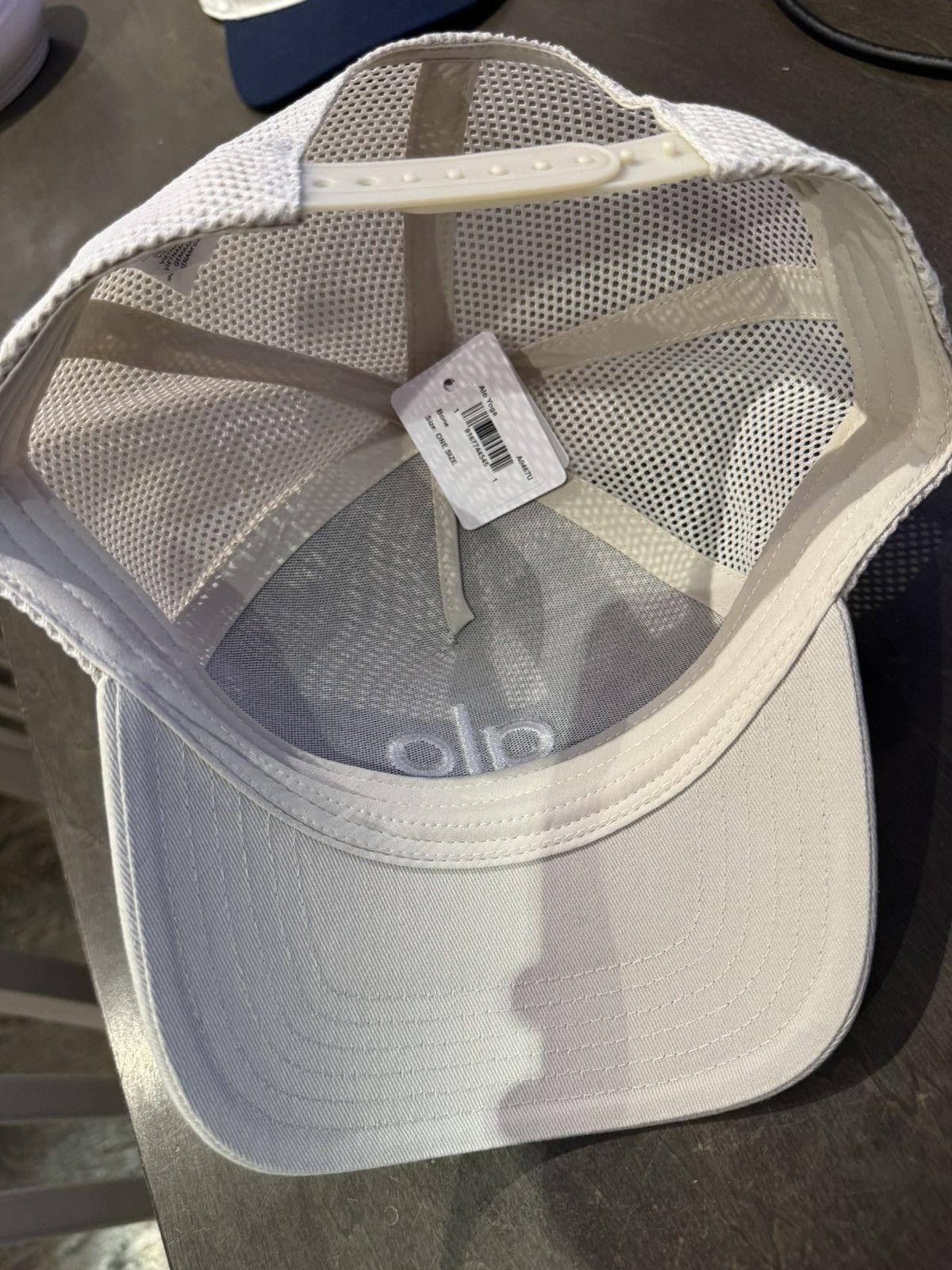 Alo Alo District Trucker Hat "Bone" One Size Mesh Snapback NWT Size ONE SIZE - 2 Thumbnail