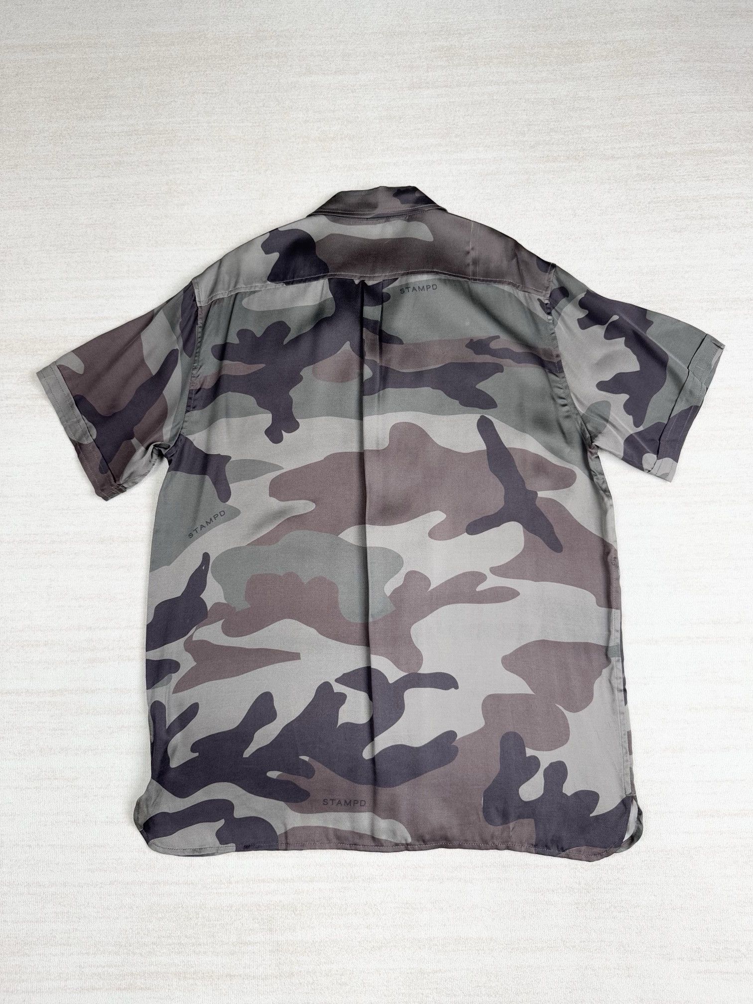Stampd camo silk shirt Size US M / EU 48-50 / 2 - 8 Thumbnail