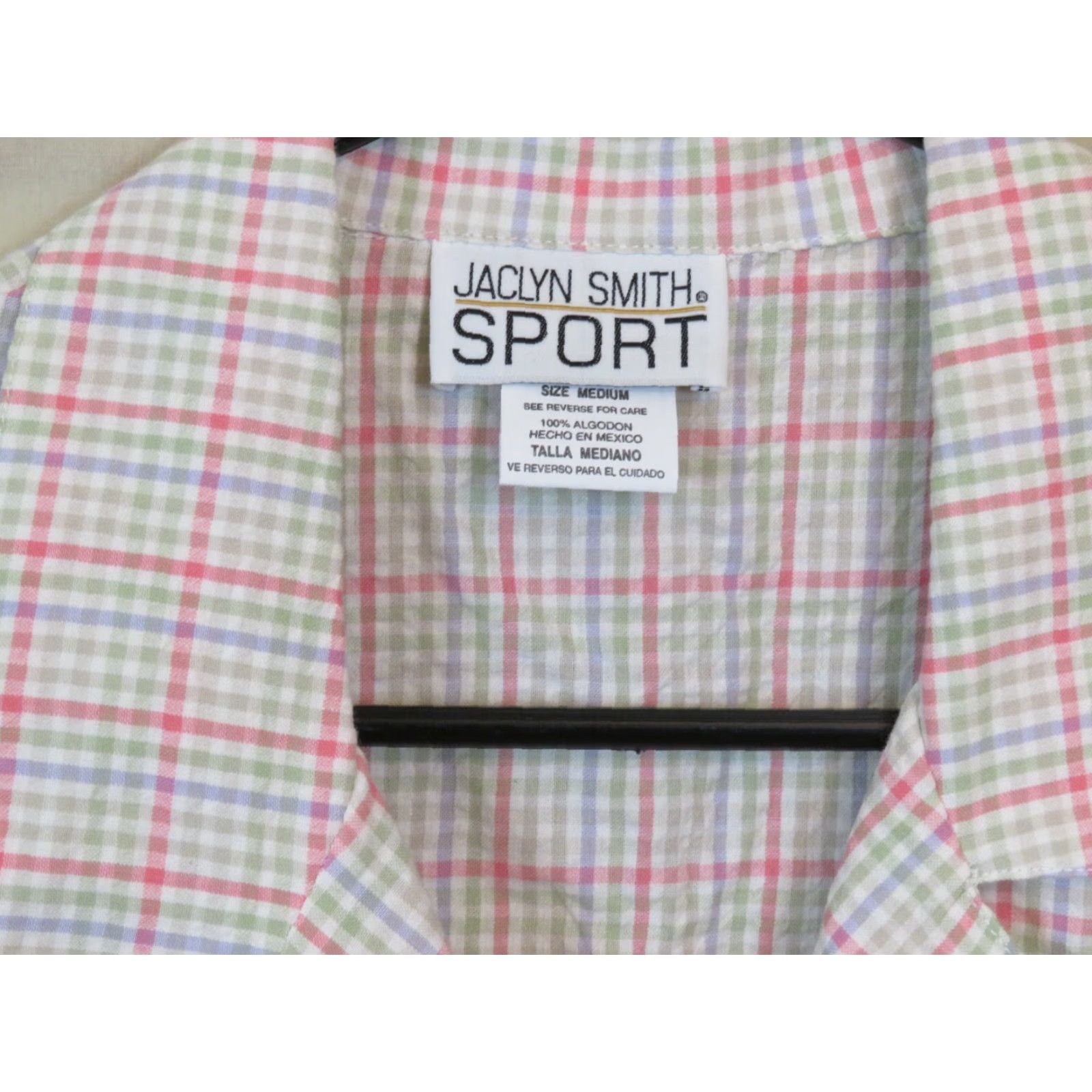 Vintage VINTAGE Jaclyn Smith Shirt Women’s M White Pink Stripe Eveningwear 1990s Casual"} Size M / US 6-8 / IT 42-44 - 2 Thumbnail