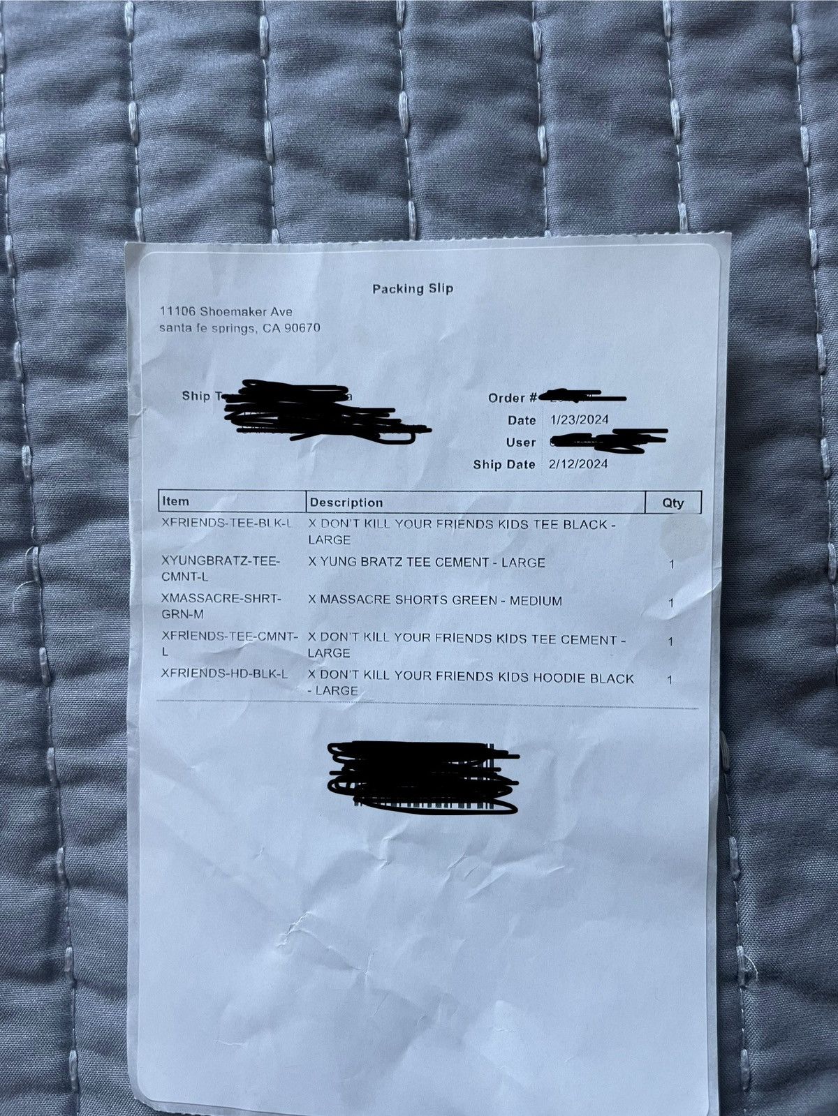 Revenge Revenge Deadstock “X Don’t Kill Your Friends” cement t-shirt Size US L / EU 52-54 / 3 - 4 Thumbnail