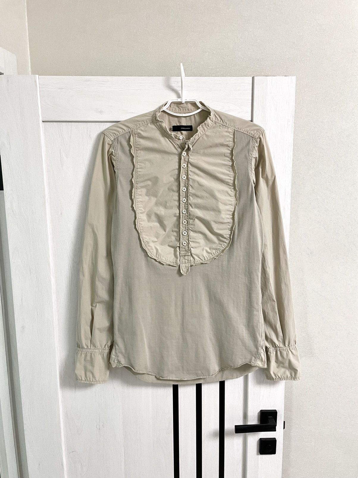 Dsquared2 Archive 00s Dsquared2 Vintage Bib Front Button LS Shirt Size US M / EU 48-50 / 2 - 1 Thumbnail