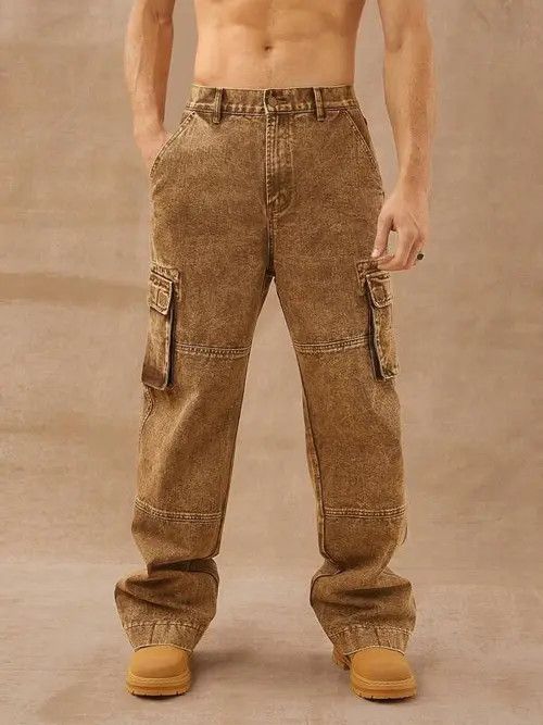 Jean Vintage Retro Straight Leg Desert Postapo Jeans Cargo Size US 32 / EU 48 - 7 Thumbnail