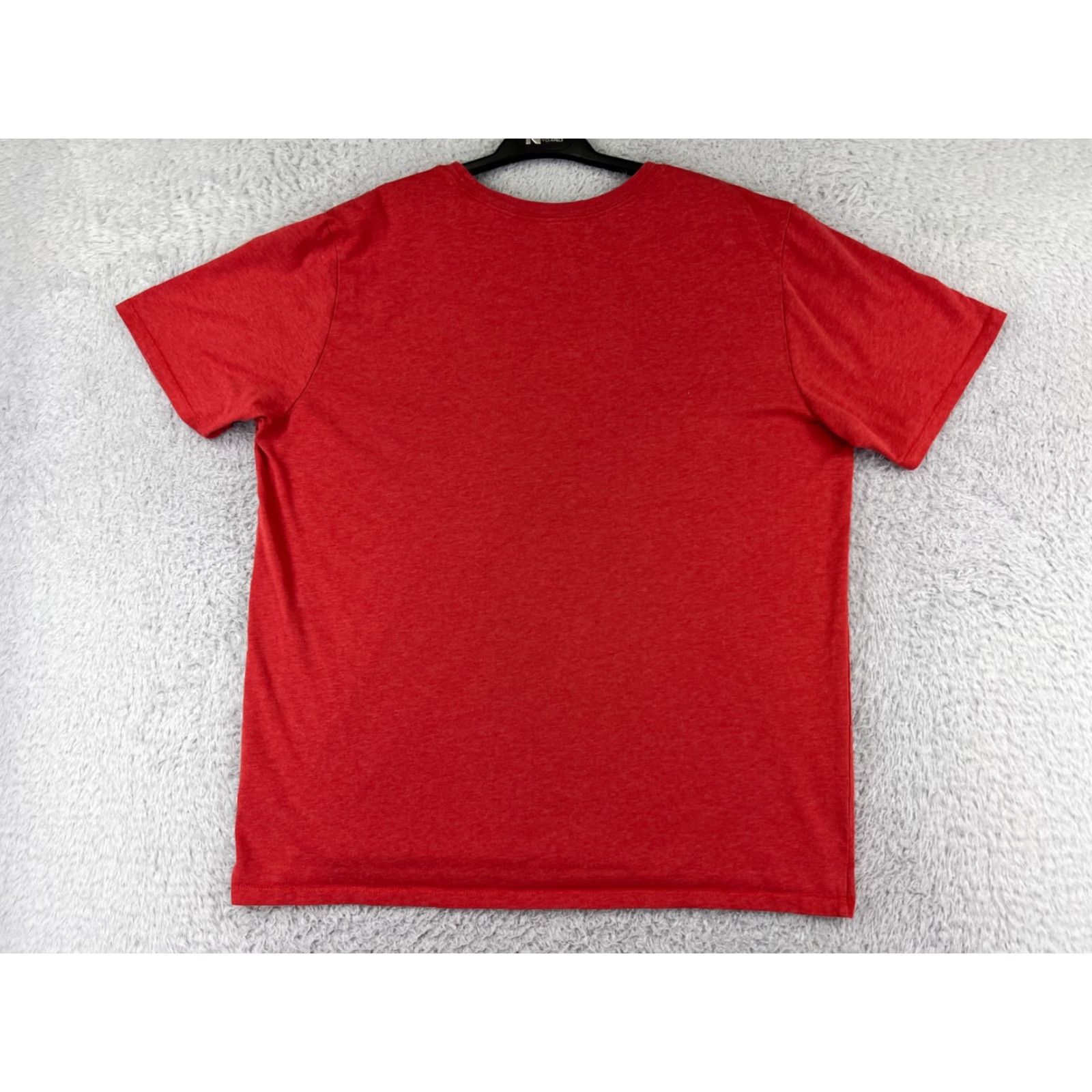 Nike Nike Shirt Mens XL Red Swoosh Short Sleeve Crew Neck Cotton Blend Gym Size US XL / EU 56 / 4 - 2 Thumbnail