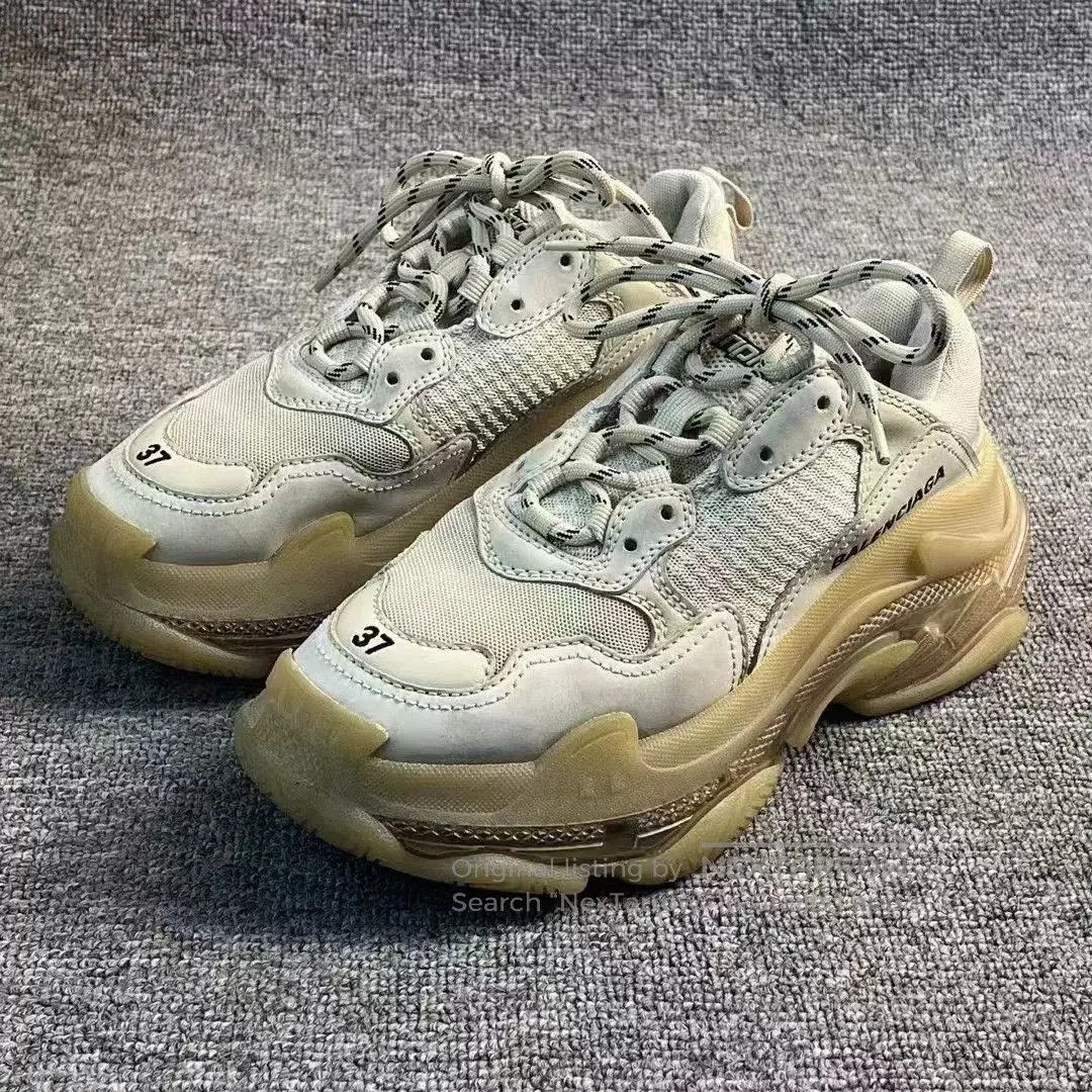 Balenciaga Balenciaga Triple S Beige Sneakers. Size US 6 / IT 36 - 1 Thumbnail