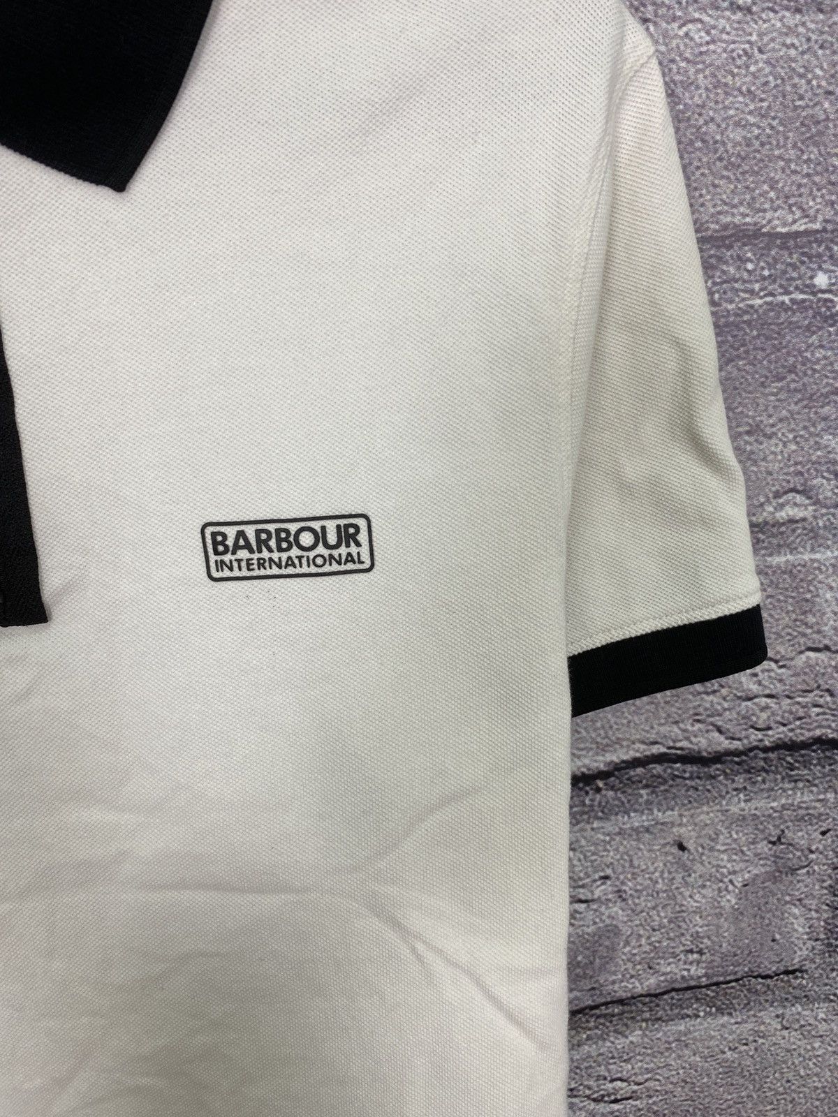 Barbour Vintage rare zip T-shirt polo Barbour y2k Size US S / EU 44-46 / 1 - 4 Thumbnail