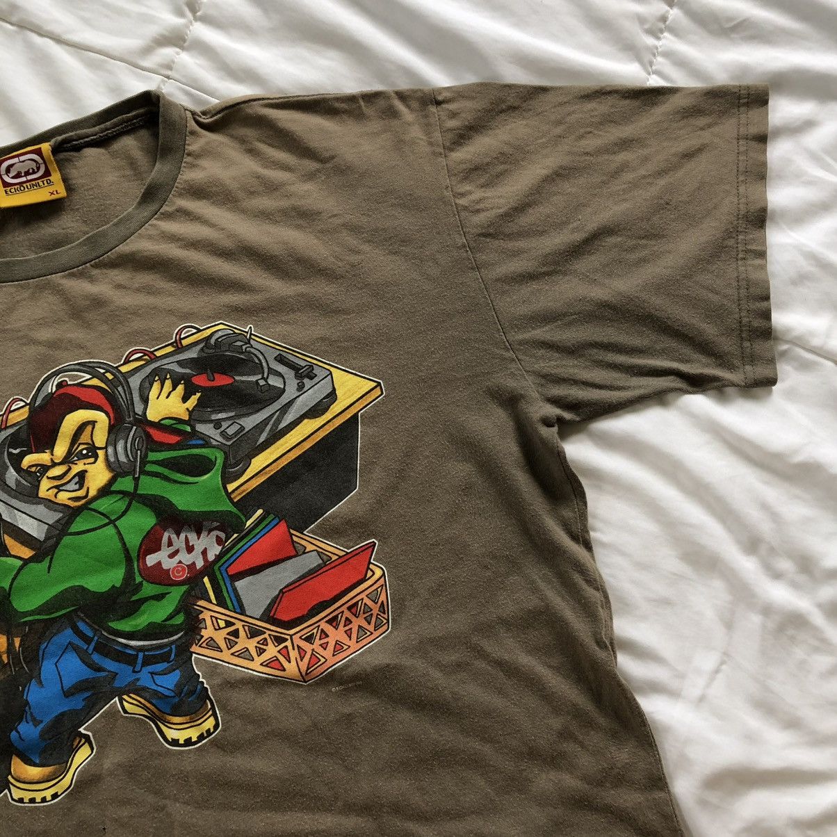 Ecko Unltd. Eckō Unltd “Dj Skills” Rare Design Printed T-Shirt Size US XL / EU 56 / 4 - 5 Thumbnail