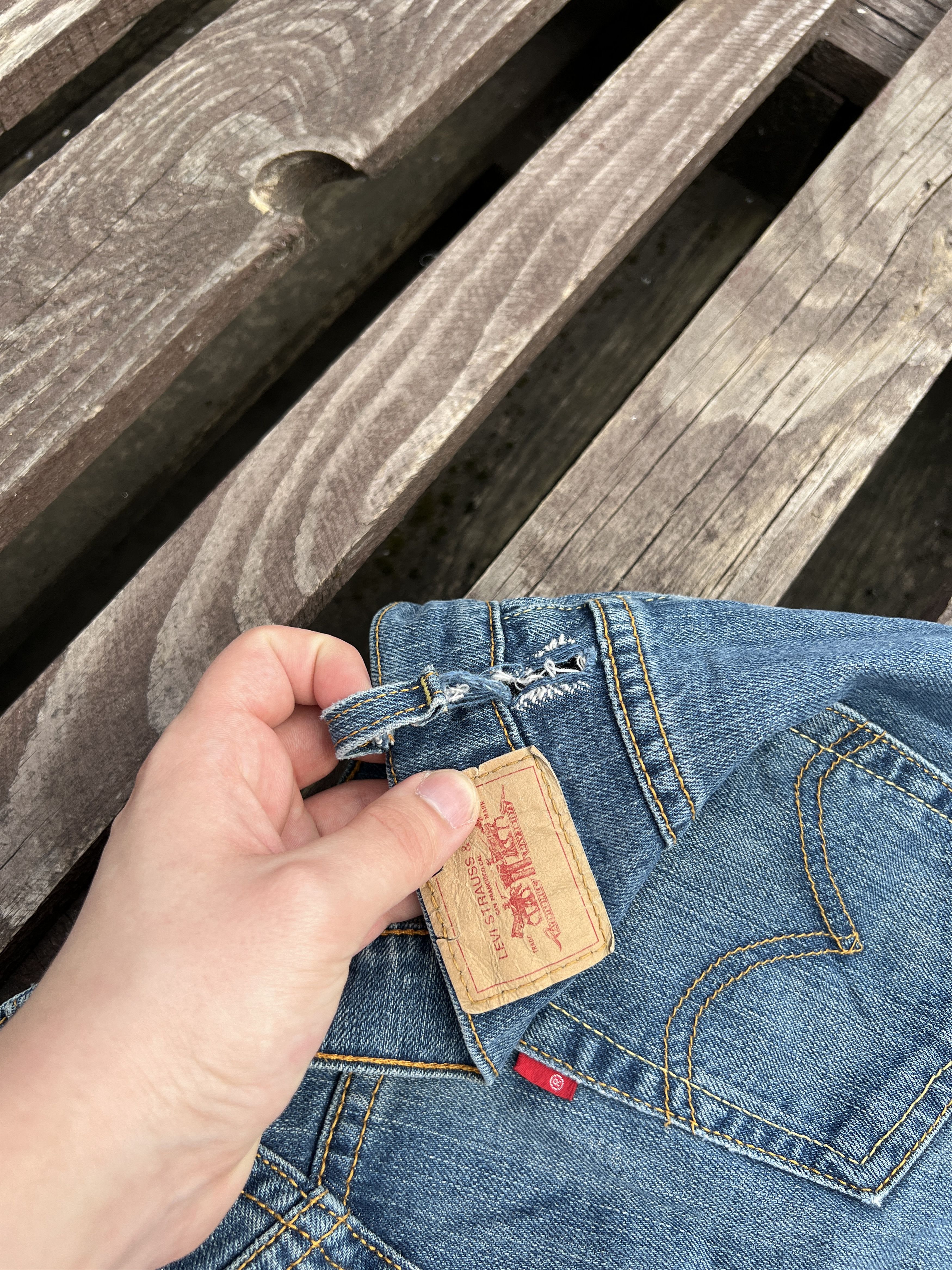 Levi's Levis 515 Vintage Flared Bootcut Denim Jeans Size 34" / US 12 / IT 48 - 6 Thumbnail
