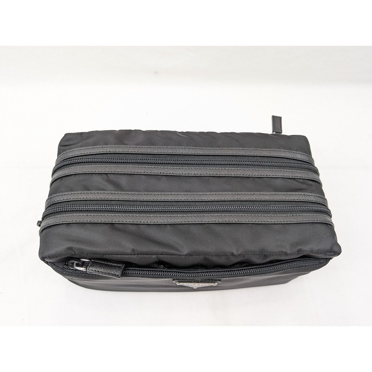 Prada o1rshd1 Size: OS / Tessuto Saffian Travel Pouch in Black Size ONE SIZE - 4 Thumbnail
