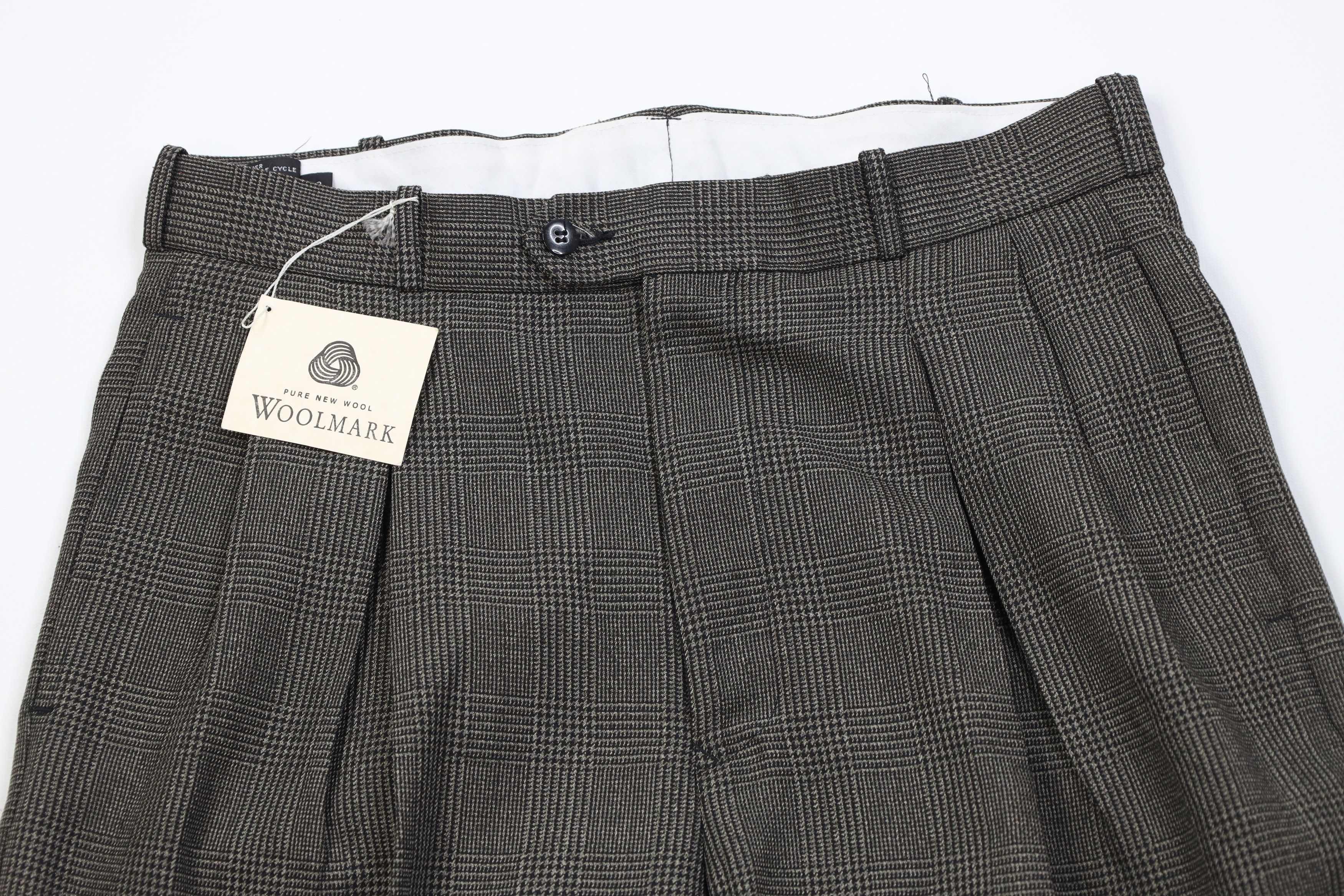 Vintage Deadstock Vintage 90s Streetwear Knit Wide Leg Chino Pants Size US 32 / EU 48 - 2 Thumbnail