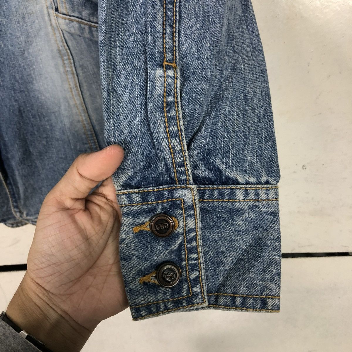 Japanese Brand 🔥VINTAGE DENIM CHORE WORK JACKET MOSSIMO ISSEY MIYAKE Size US M / EU 48-50 / 2 - 17 Thumbnail