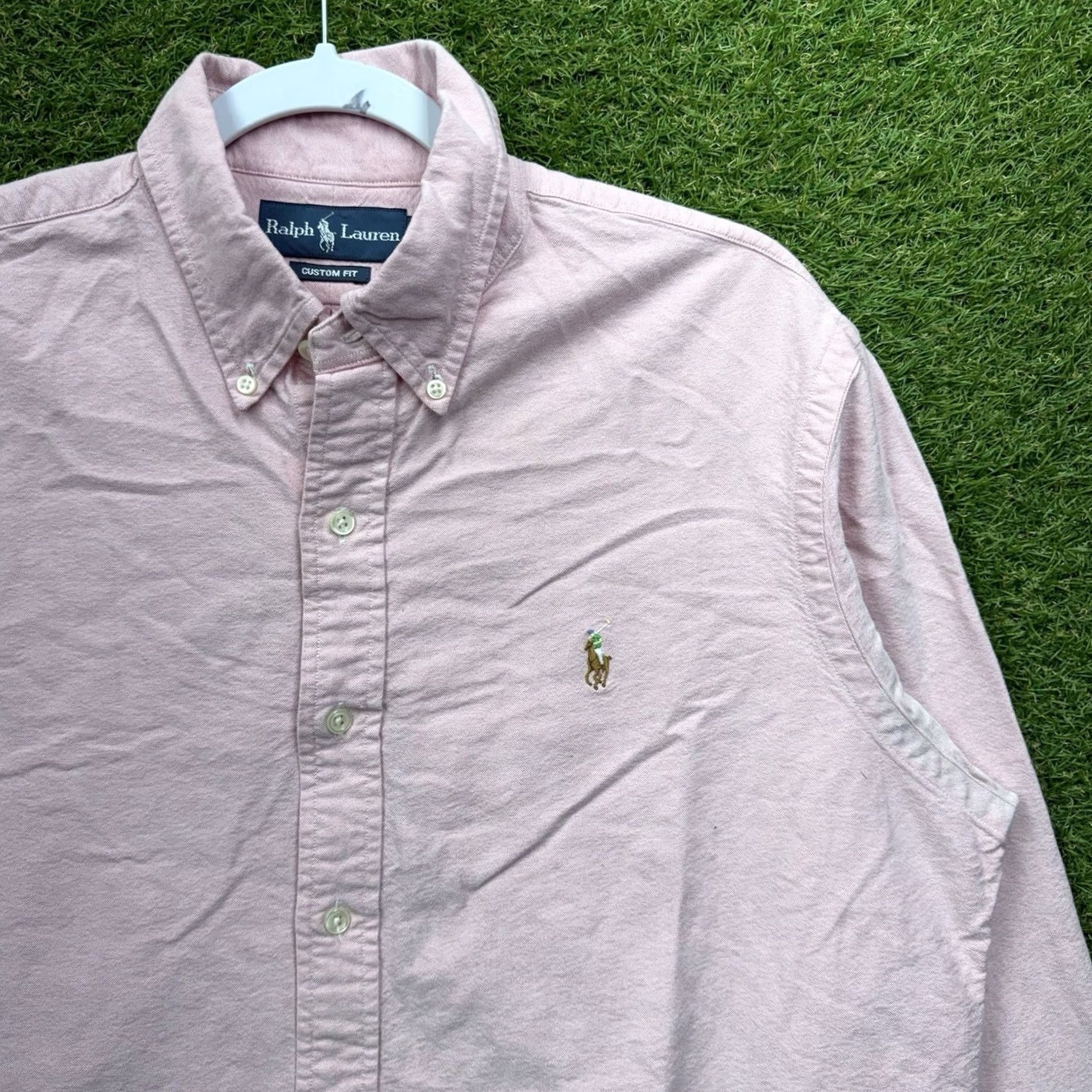 Polo Ralph Lauren Polo Ralph Lauren Shirt Mens Large Pink Chambray Classic Flesh Pony Button Up Size US L / EU 52-54 / 3 - 4 Thumbnail