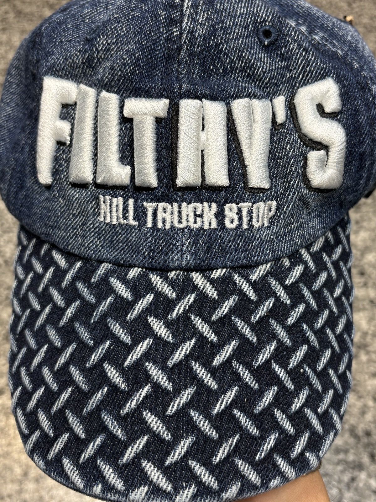 Billy Hill Billy Hill X F1lthy “Filthy Hill” Diamond Plated Denim Hat Size ONE SIZE - 8 Thumbnail