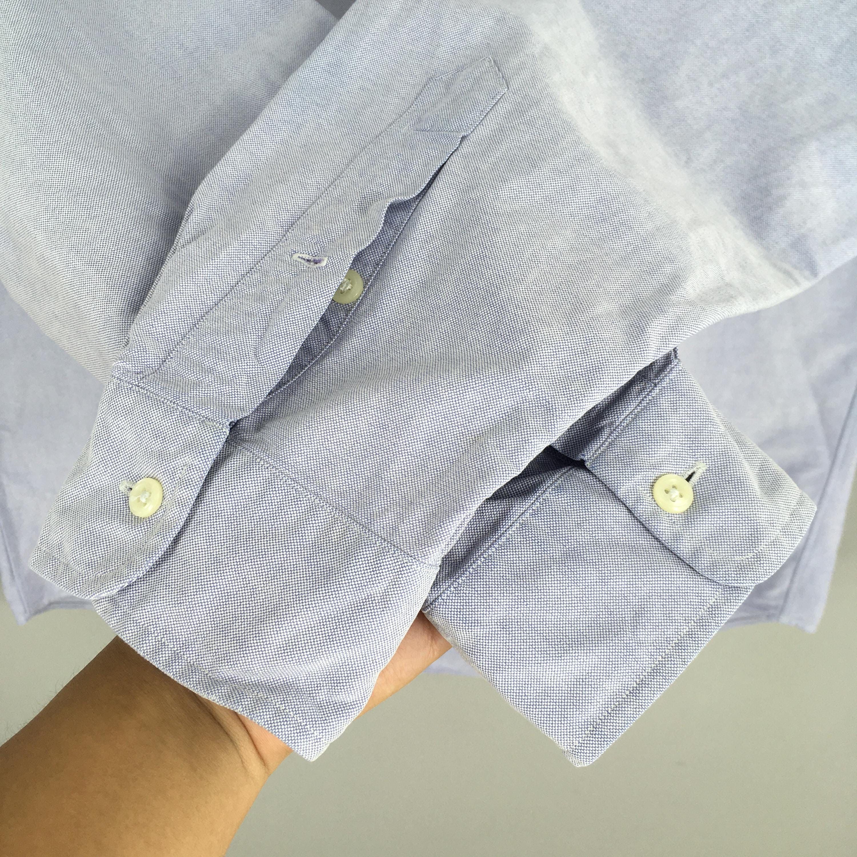 Polo Ralph Lauren × RRL Ralph Lauren × Ralph Lauren Vintage Ralph Lauren Blue Casual Shirt XLarge Size US XL / EU 56 / 4 - 4 Thumbnail