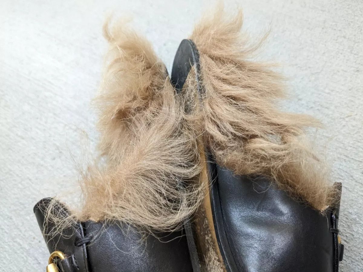Gucci Gucci Princetown Horsebit Loafers Black 6 36 Leather Fur Size US 6 / IT 36 - 11 Thumbnail