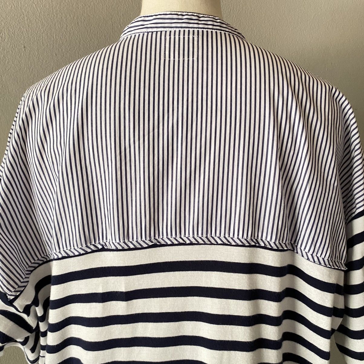 Frapbois FRAPBOIS Striped Mix Band Collar Shirt Size XL / US 12-14 / IT 48-50 - 15 Thumbnail