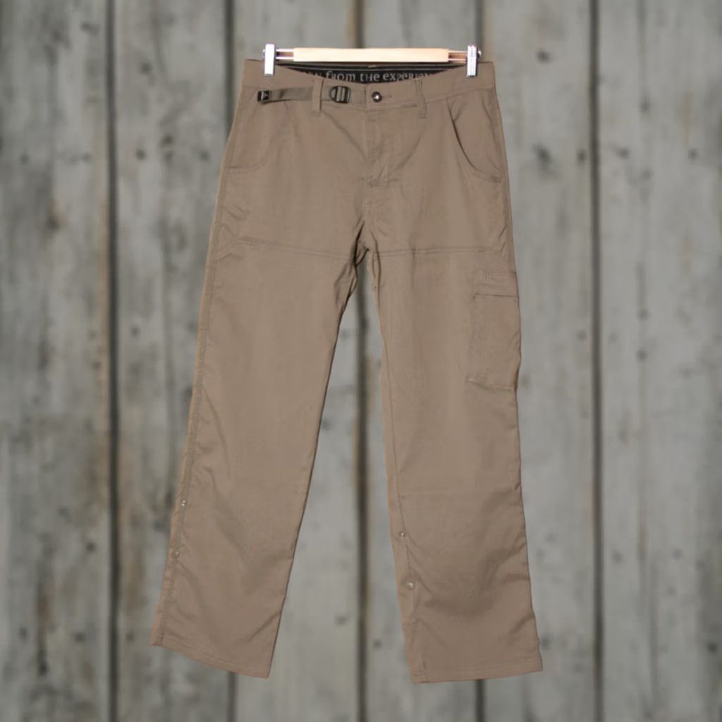 Prana prAna Zion Beige Stretch Nylon Roll-Up Cargo Pants Sz 30 Mens Inseam 29.5" Belted Size US 30 / EU 46 - 1 Thumbnail
