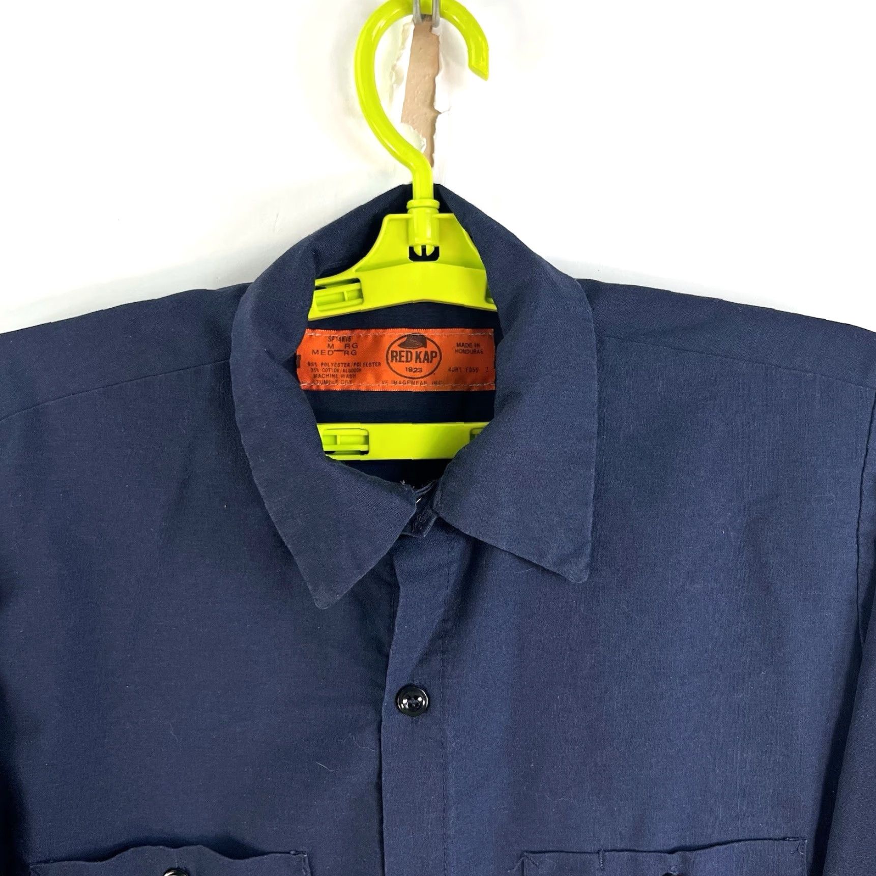 Red Kap Red Kap Blue Button-Up Shirt Mens M Long Sleeve Workwear Casual Size US M / EU 48-50 / 2 - 2 Thumbnail
