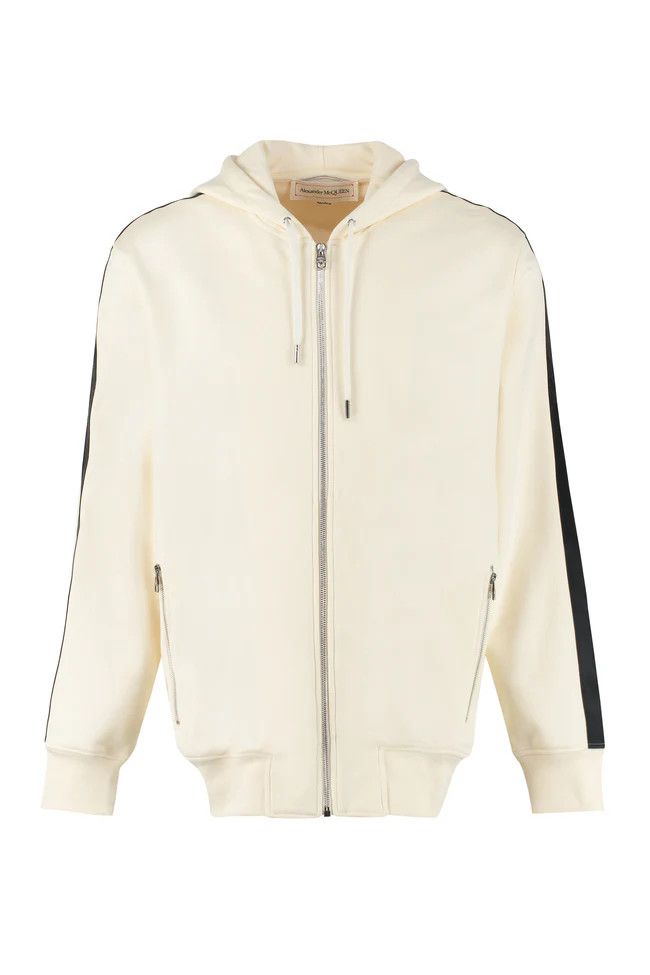 Alexander McQueen o1y1024 Hoodie in Ivory Size US S / EU 44-46 / 1 - 1 Thumbnail