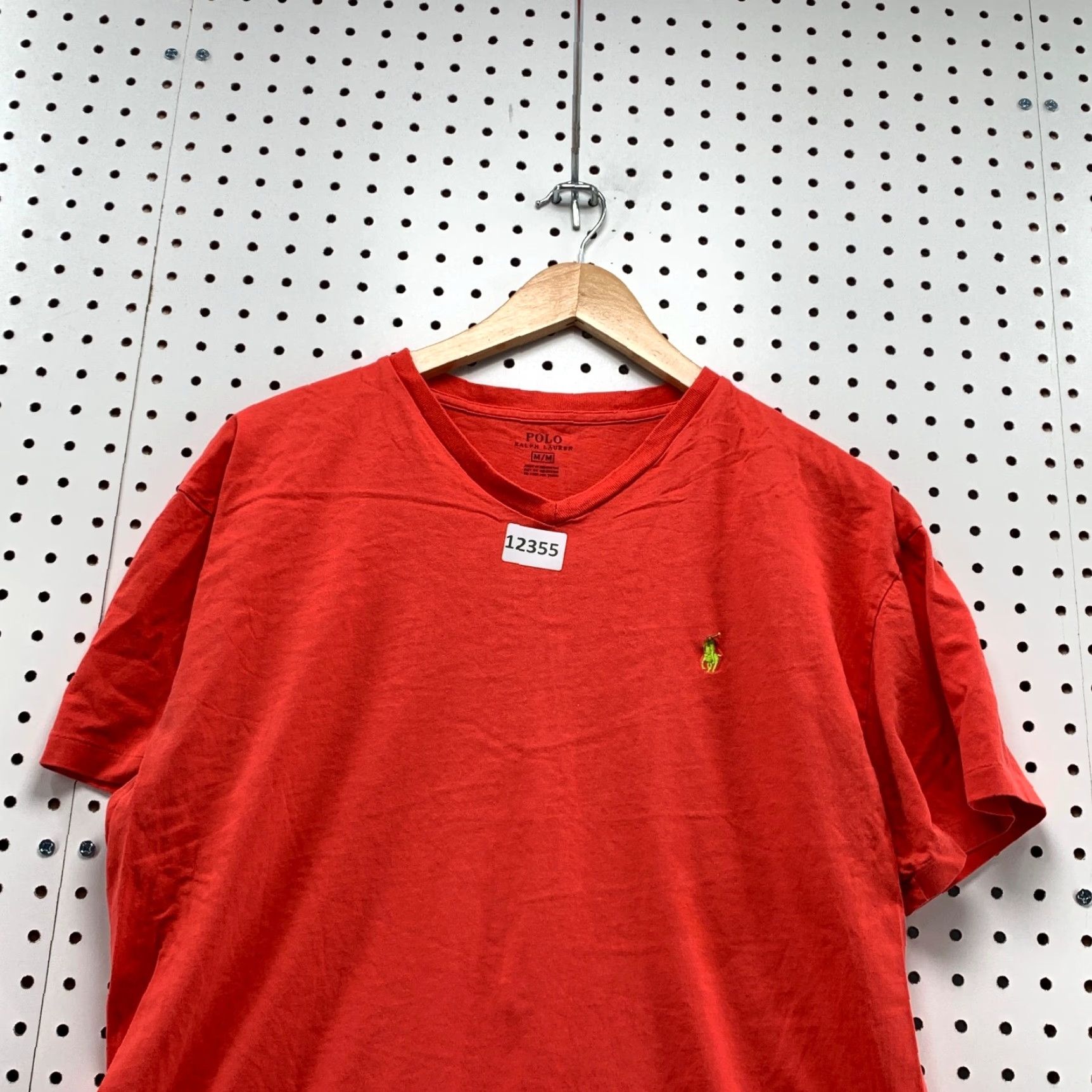 Polo Ralph Lauren VINTAGE Polo Ralph Lauren Shirt Adult M Short Sleeve Orange Yellow Pony Logo Embroidered 90s Mens Girls Size US M / EU 48-50 / 2 - 2 Thumbnail