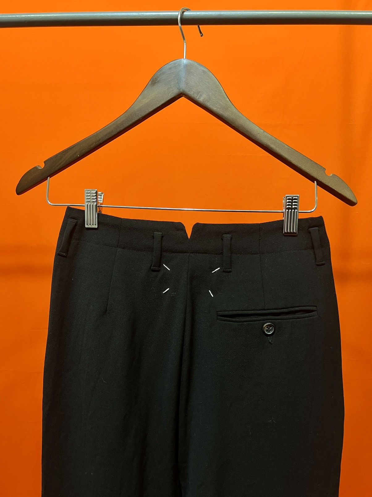 Maison Margiela MARGIELA ARCHIVES boiled wool crepe mens pants f/w 93-94 Size 28" / US 6 / IT 42 - 1 Thumbnail