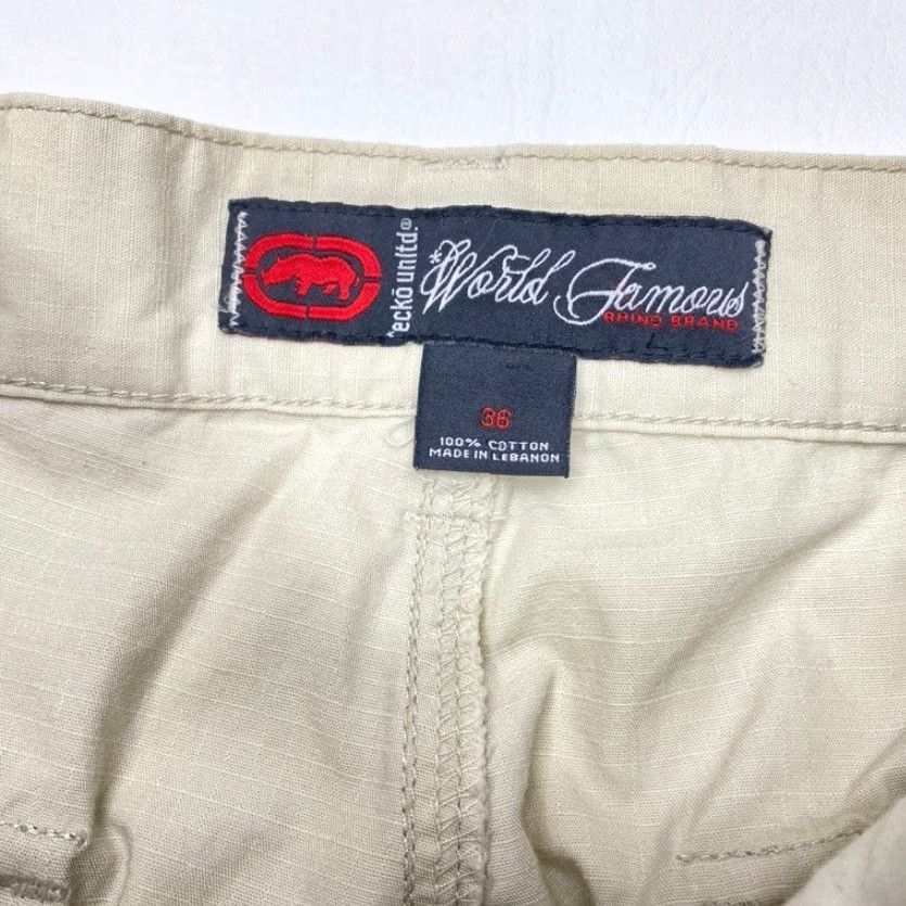 Vintage VINTAGE Ecko Unltd Pants Men's 36 X 30 Beige Khaki Cargo Streetwear Skater Style Size US 36 / EU 52 - 7 Thumbnail
